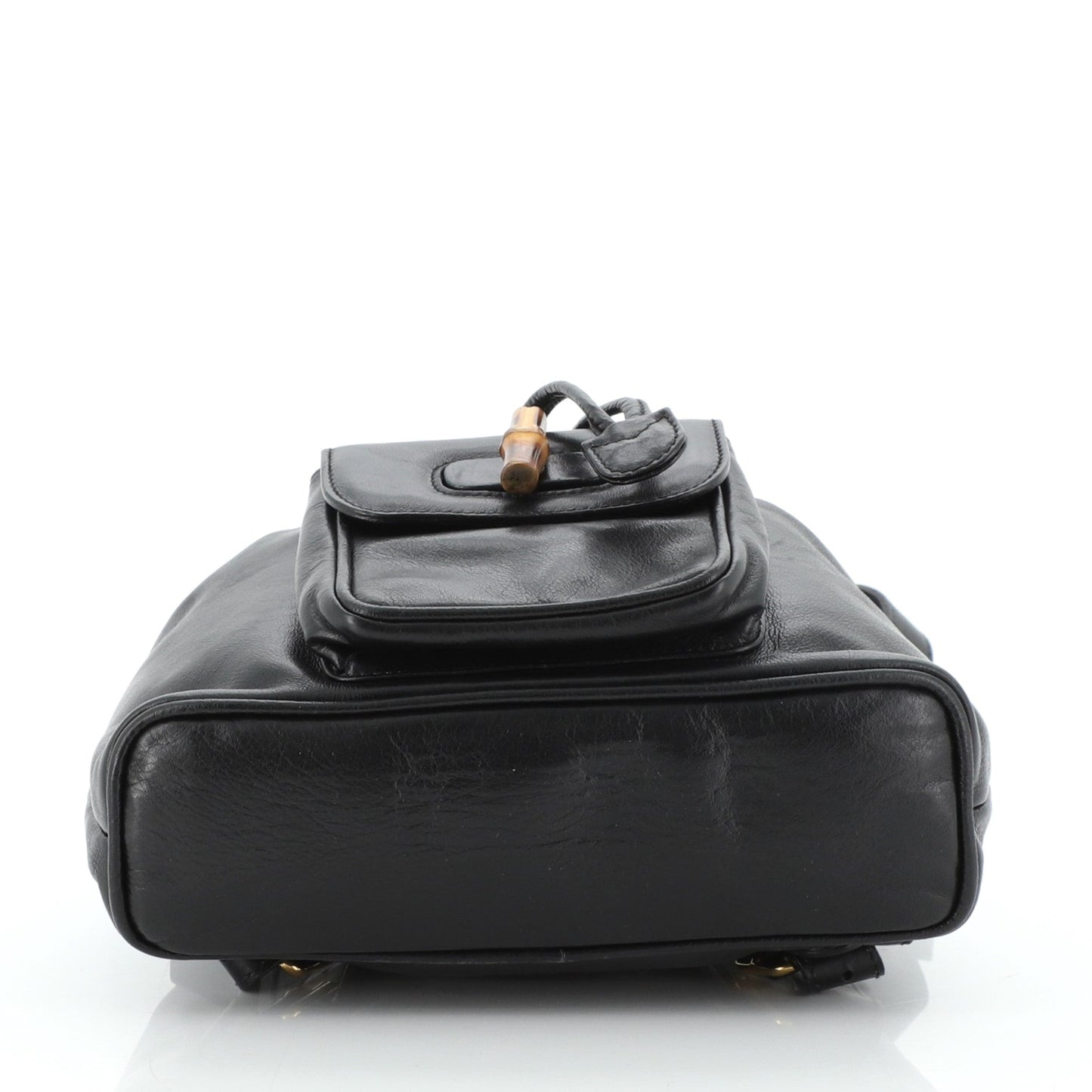 Vintage Bamboo Backpack Leather Mini