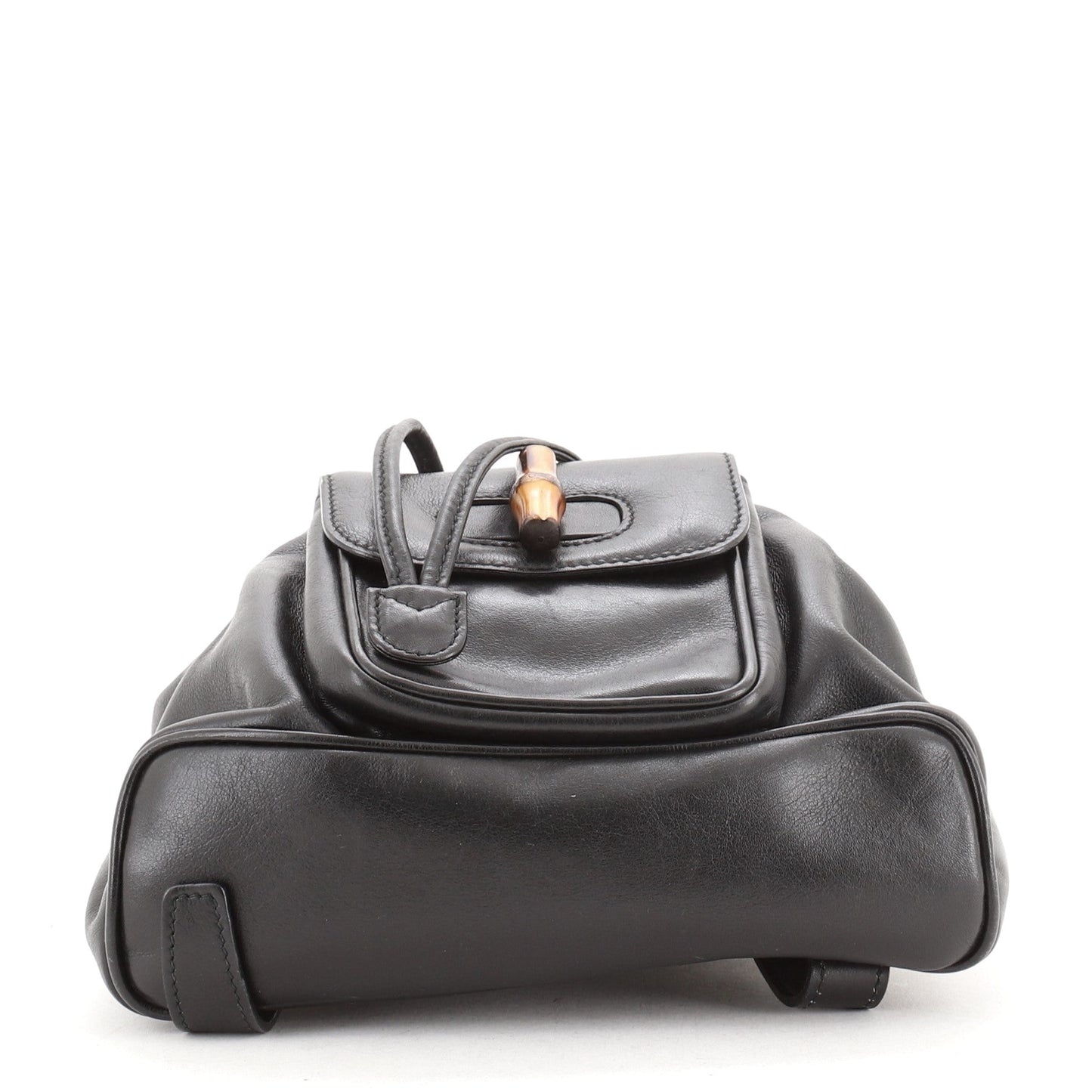 Vintage Bamboo Backpack Leather Mini