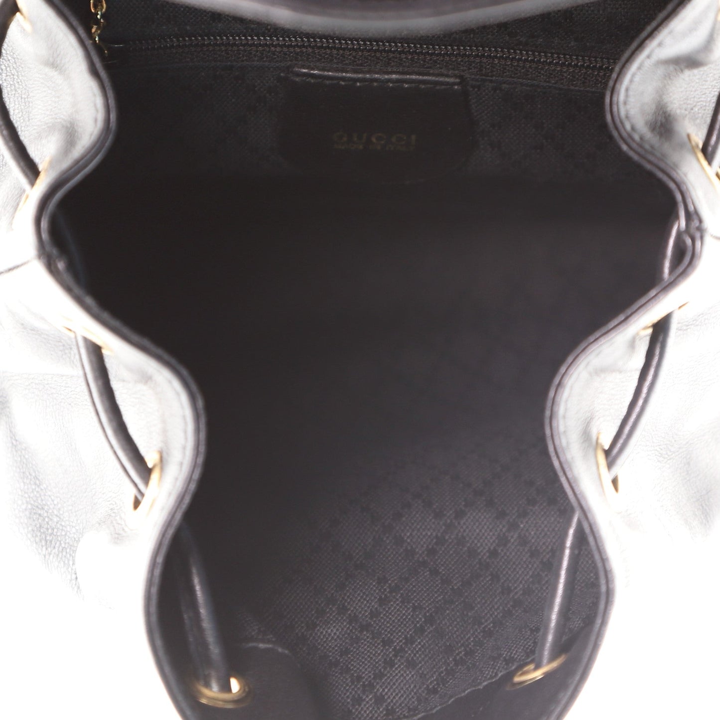 Vintage Bamboo Backpack Leather Mini