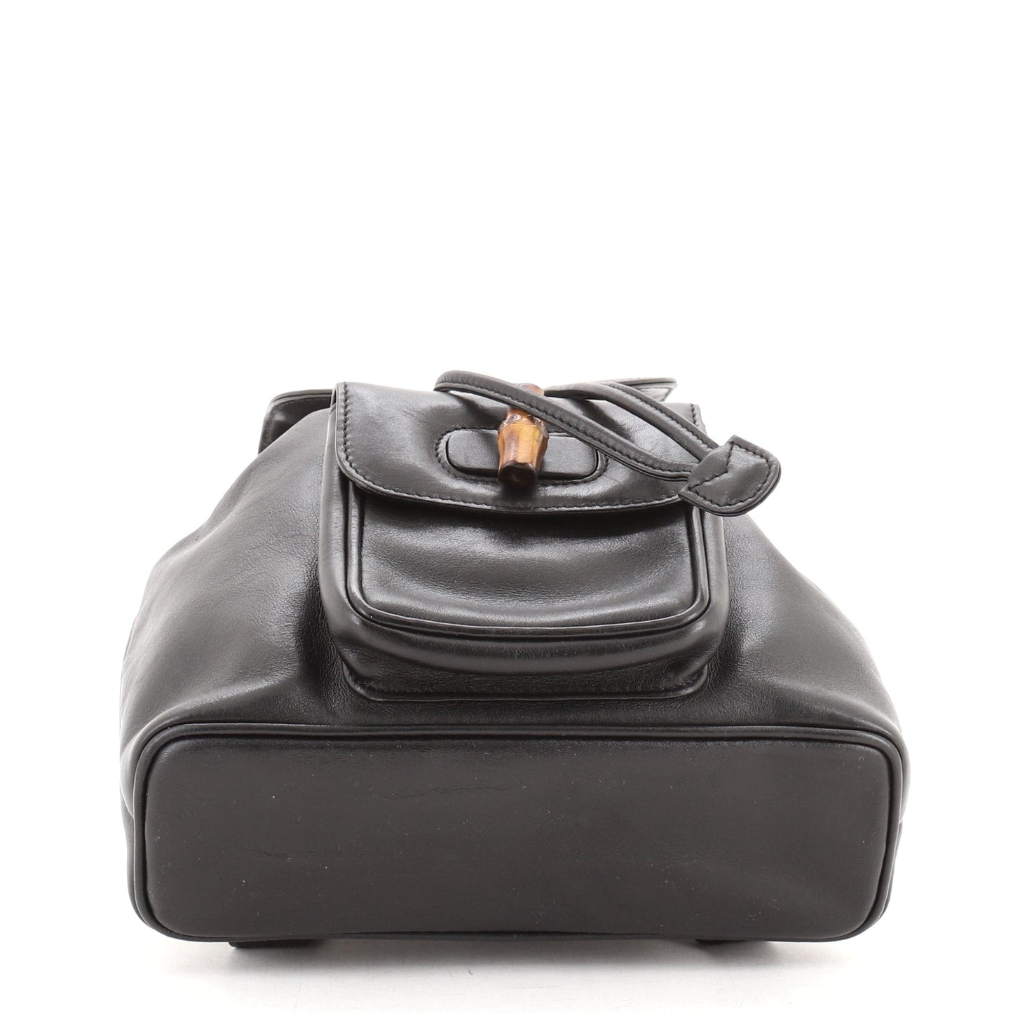 Vintage Bamboo Backpack Leather Mini