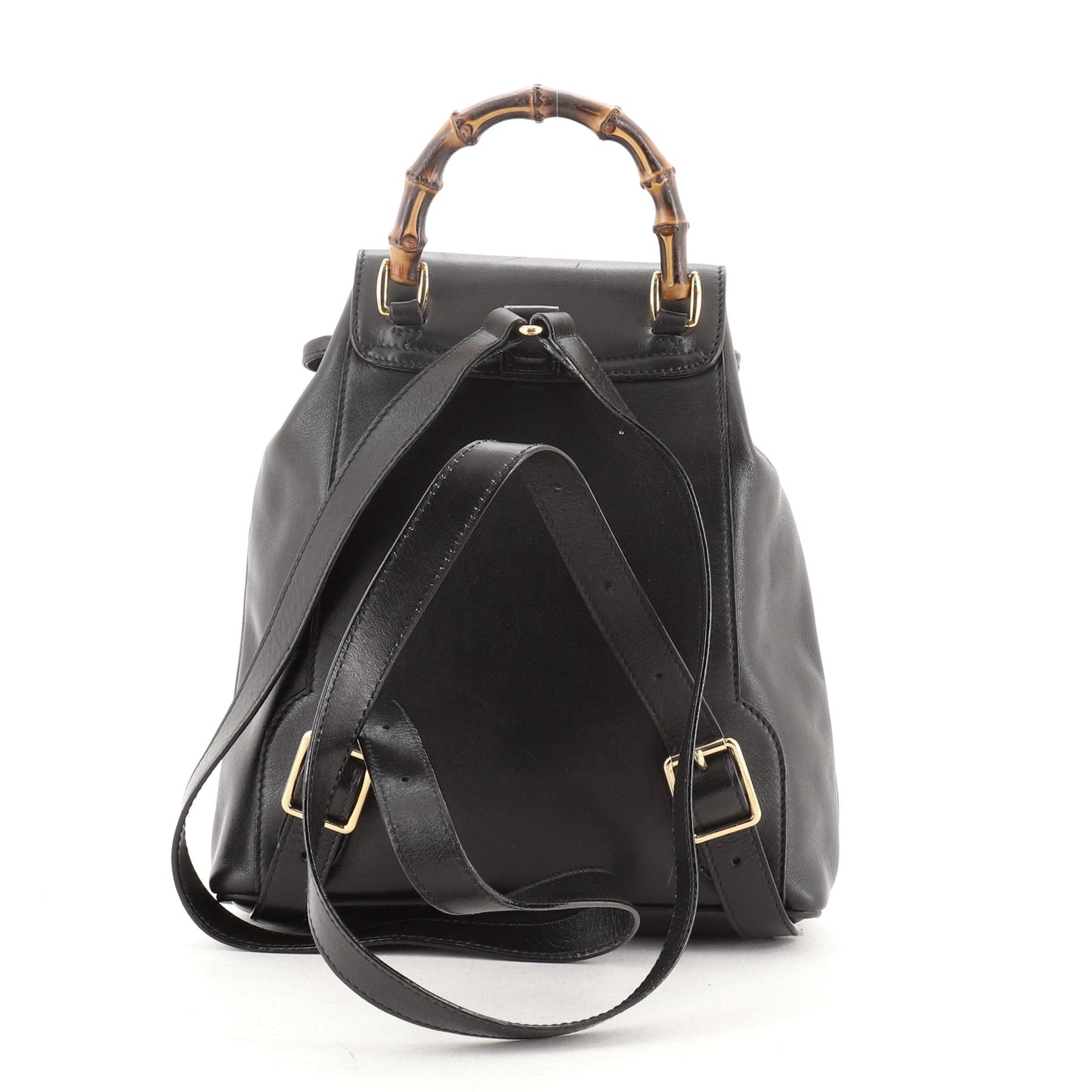 Vintage Bamboo Backpack Leather Mini