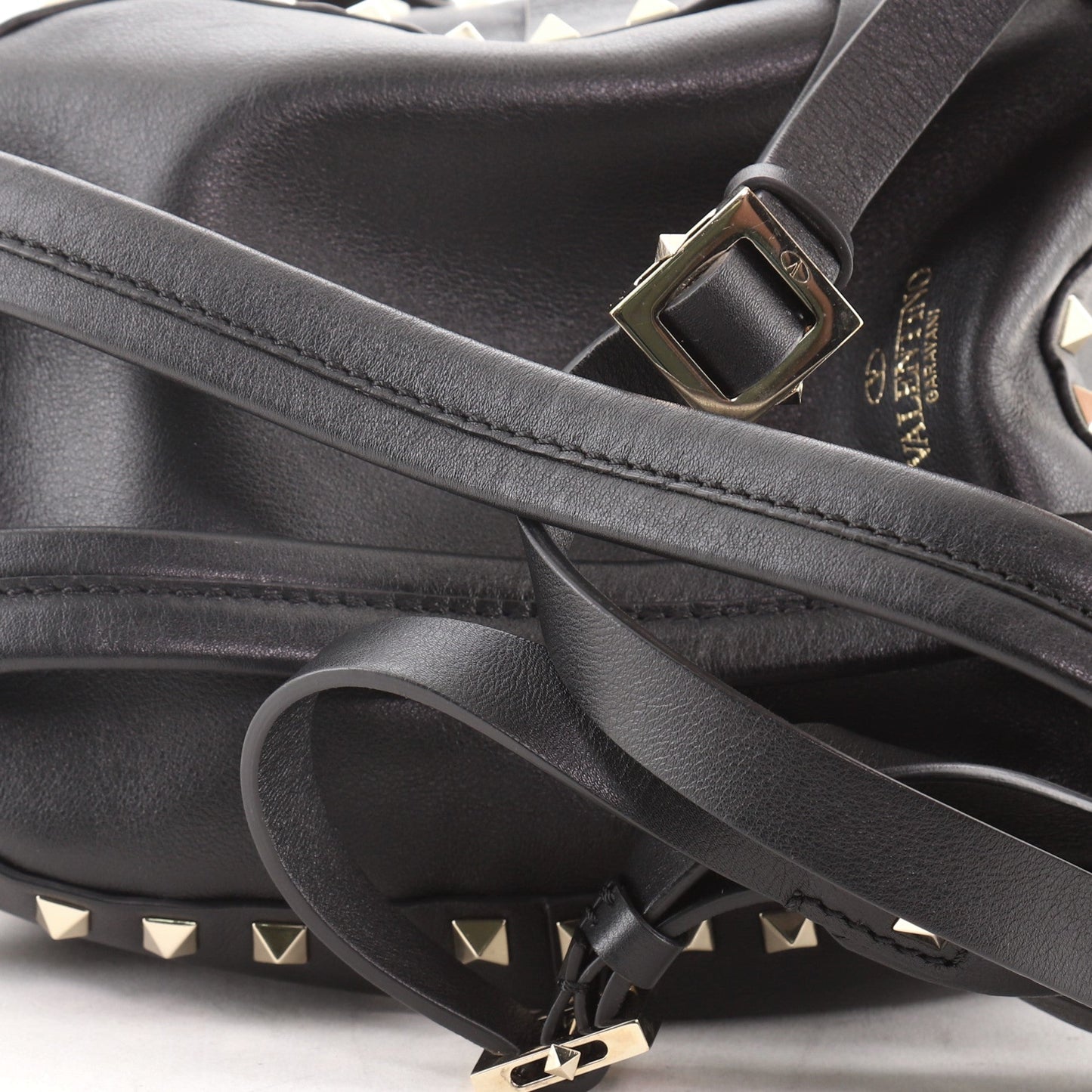 Rockstud Backpack Leather Mini
