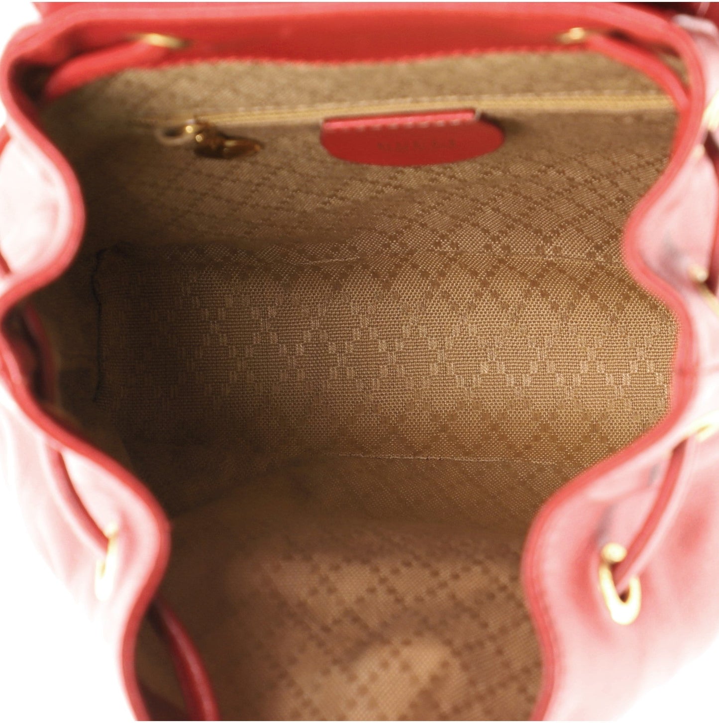 Vintage Bamboo Backpack Leather Mini