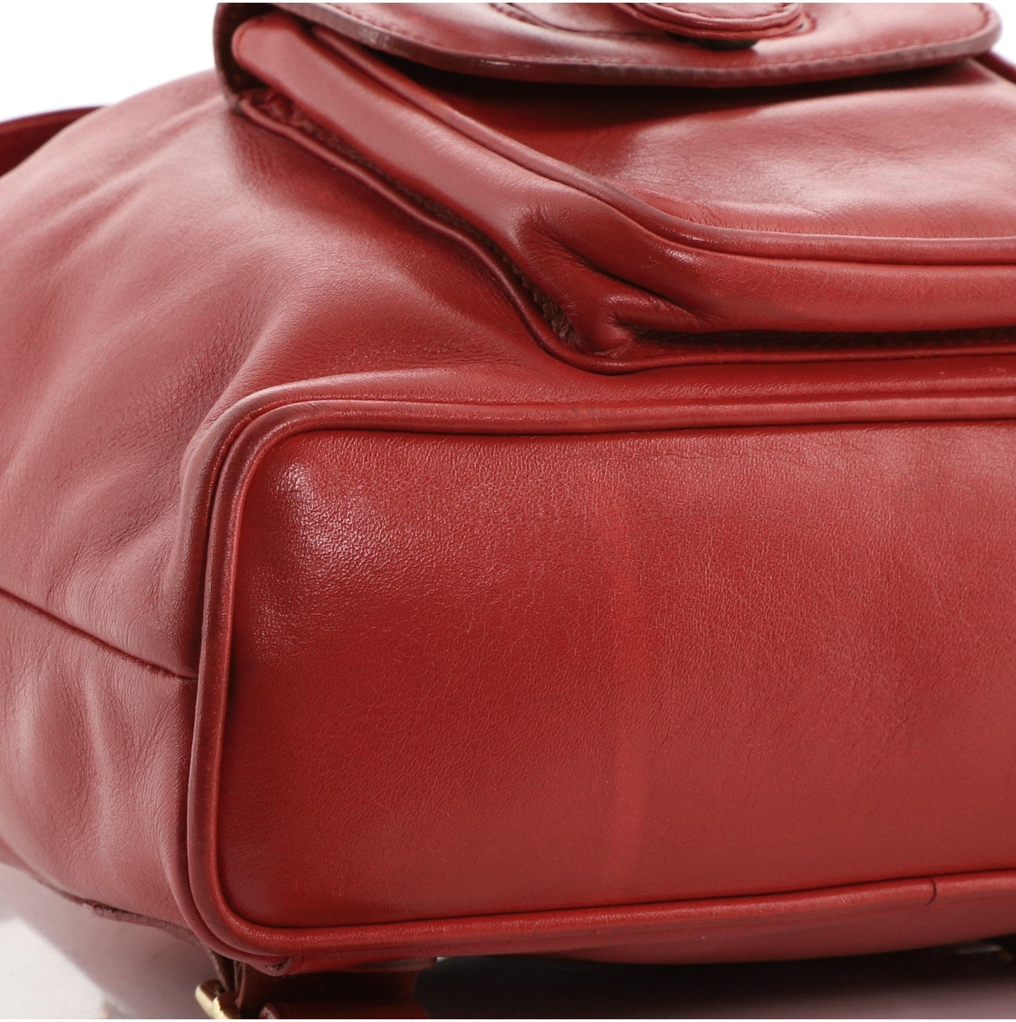 Vintage Bamboo Backpack Leather Mini