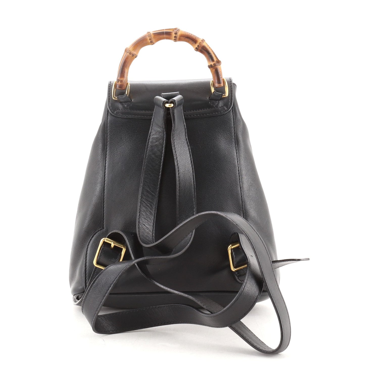 Vintage Bamboo Backpack Leather Mini