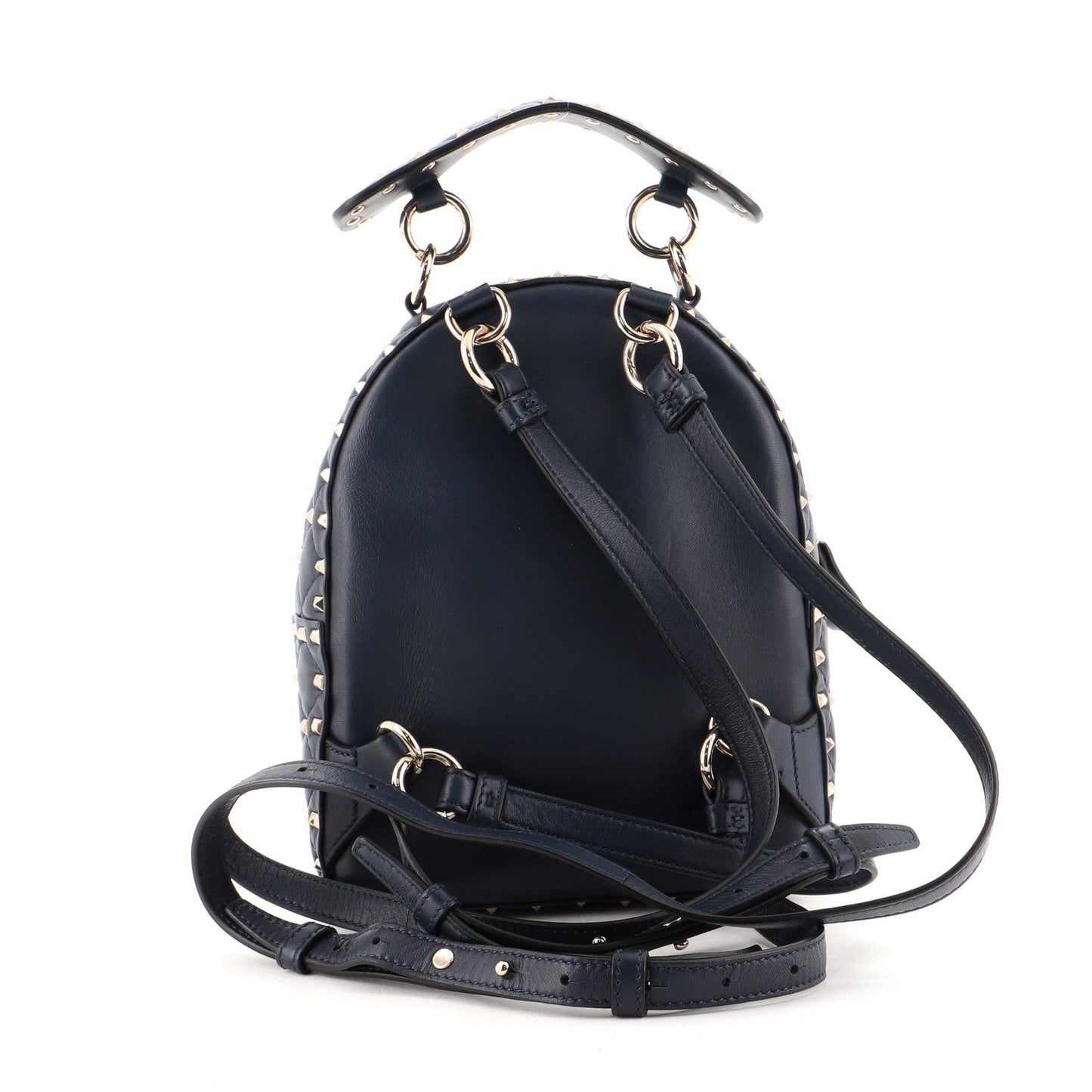 Rockstud Spike Backpack Painted Leather Mini