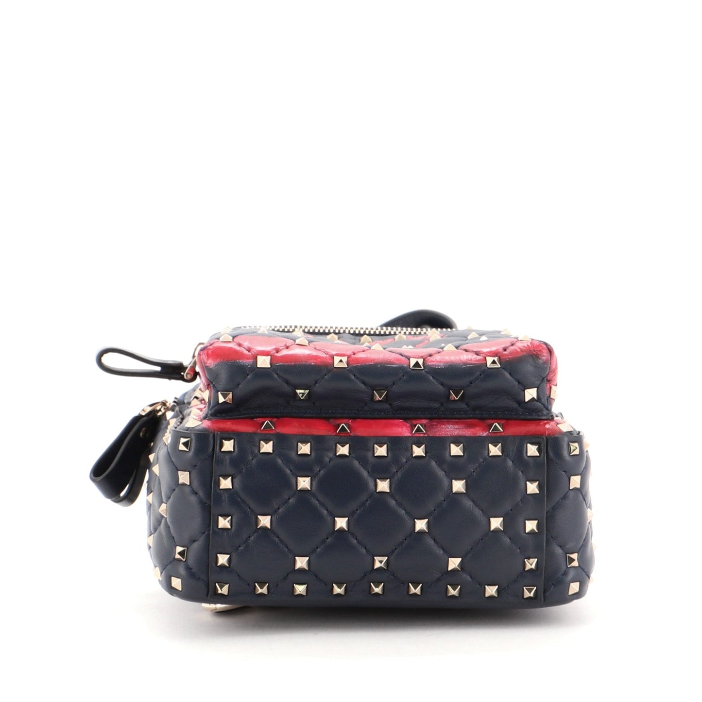 Rockstud Spike Backpack Painted Leather Mini