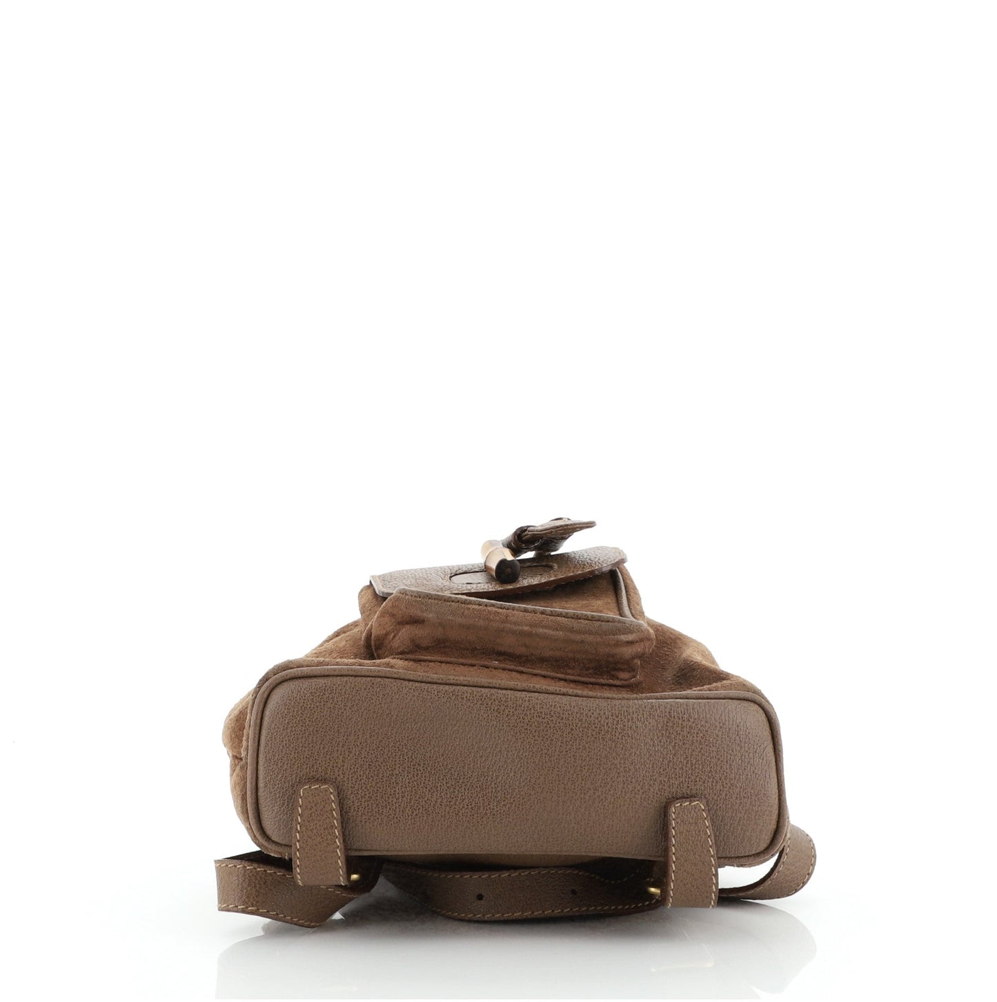 Vintage Bamboo Backpack Suede Mini