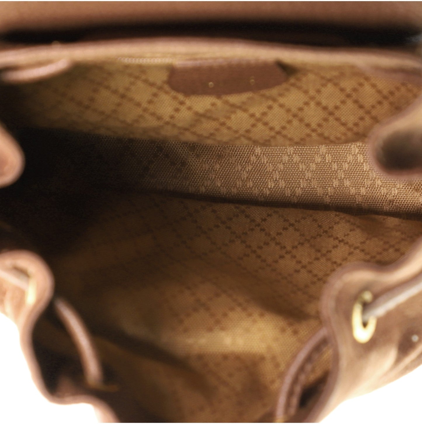 Vintage Bamboo Backpack Suede Mini