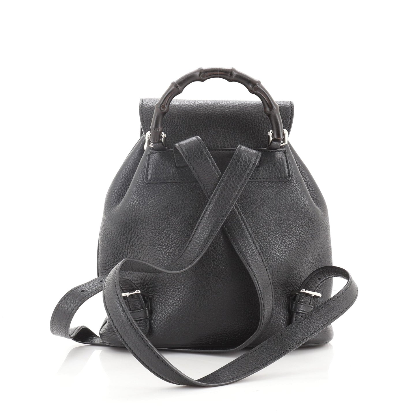 Bamboo Tassel Backpack Leather Mini