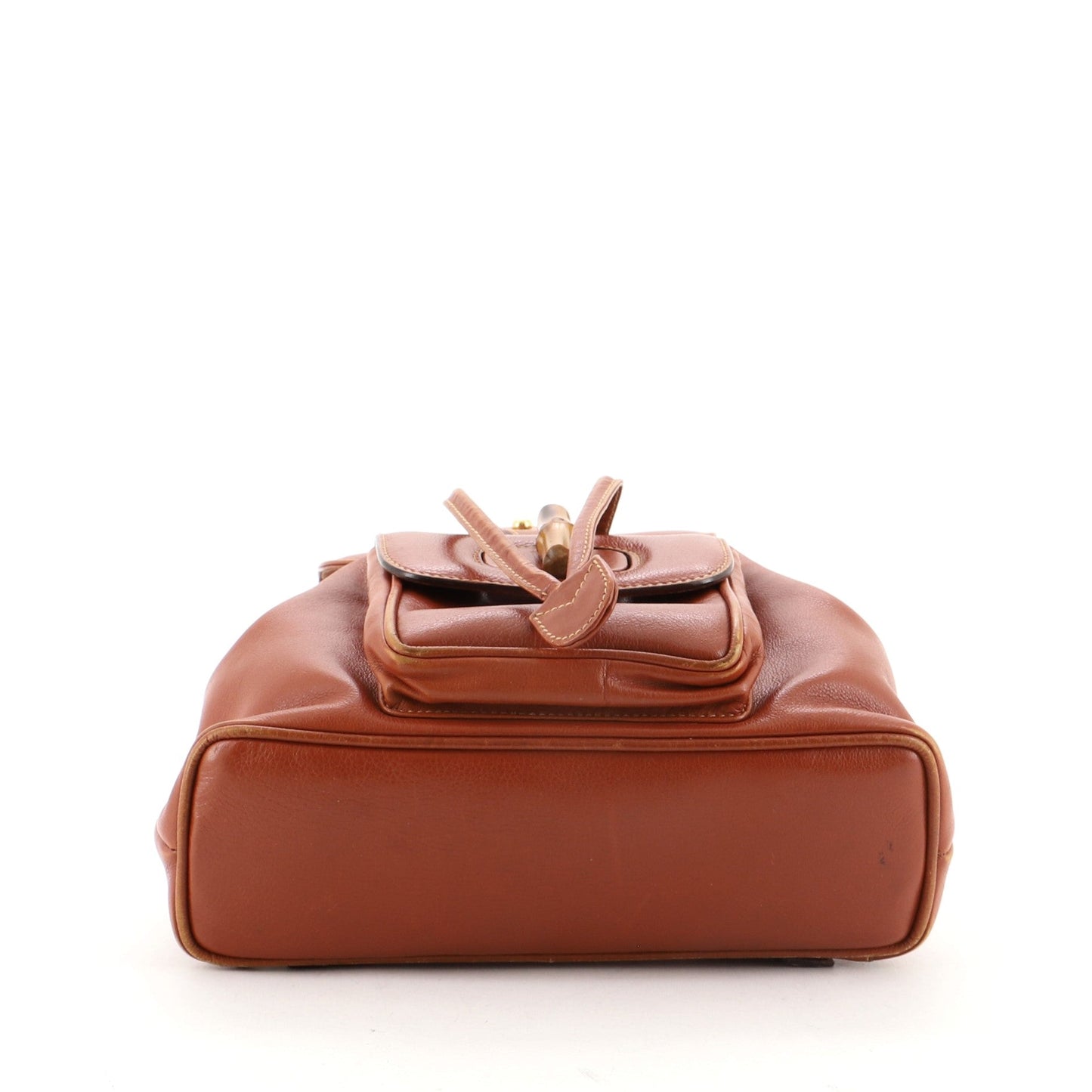 Vintage Bamboo Backpack Leather Mini