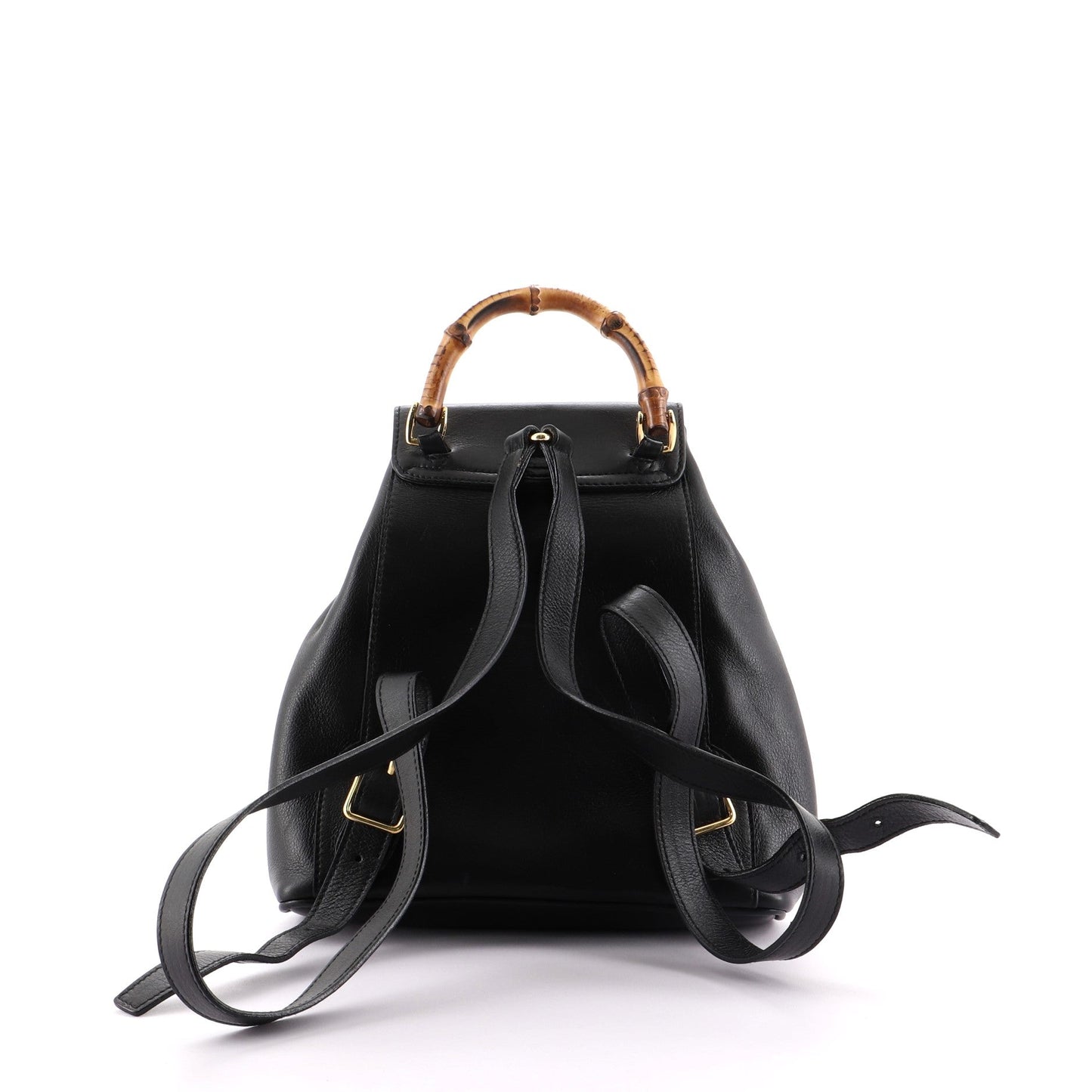 Vintage Bamboo Backpack Leather Mini