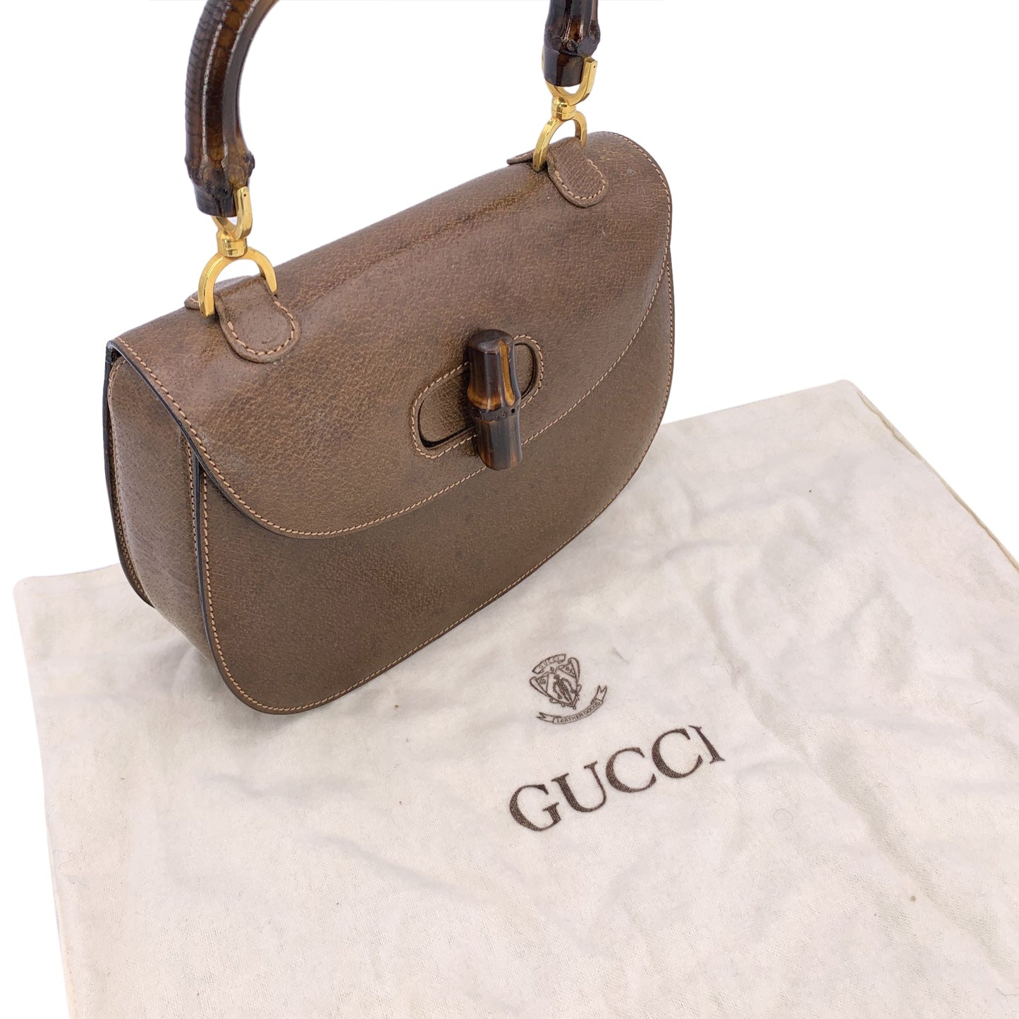 Gucci Handbag Vintage Bamboo Top Handle