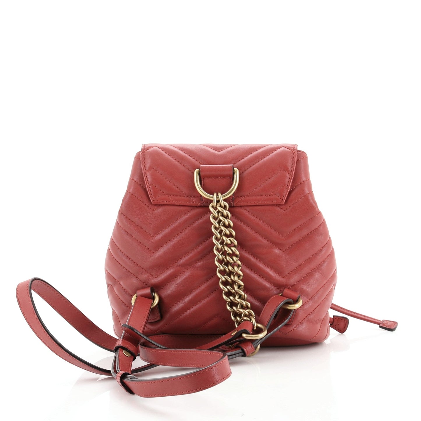 GG Marmont Drawstring Backpack Matelasse Leather Mini