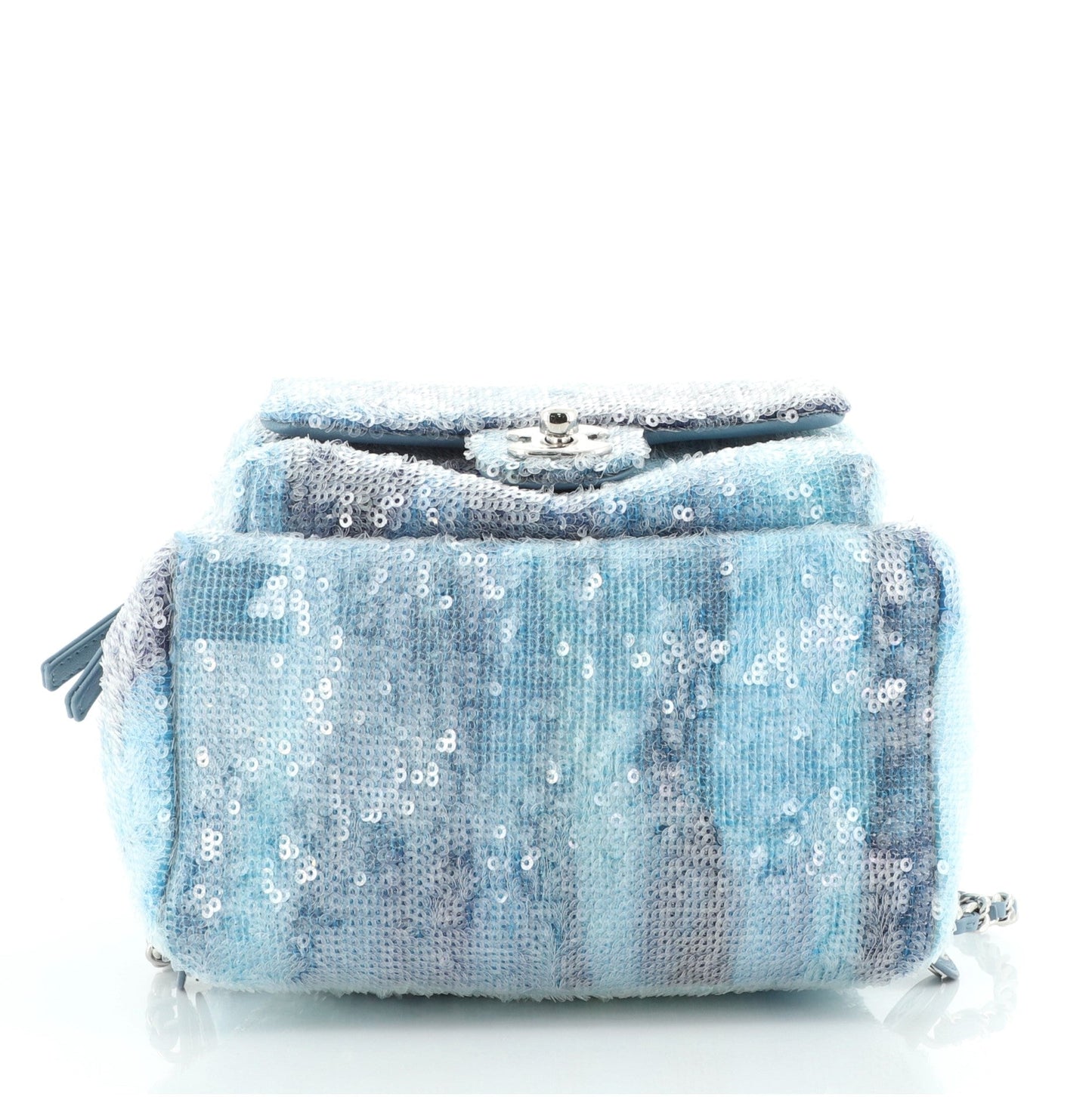 Waterfall Backpack Sequins with Leather Mini