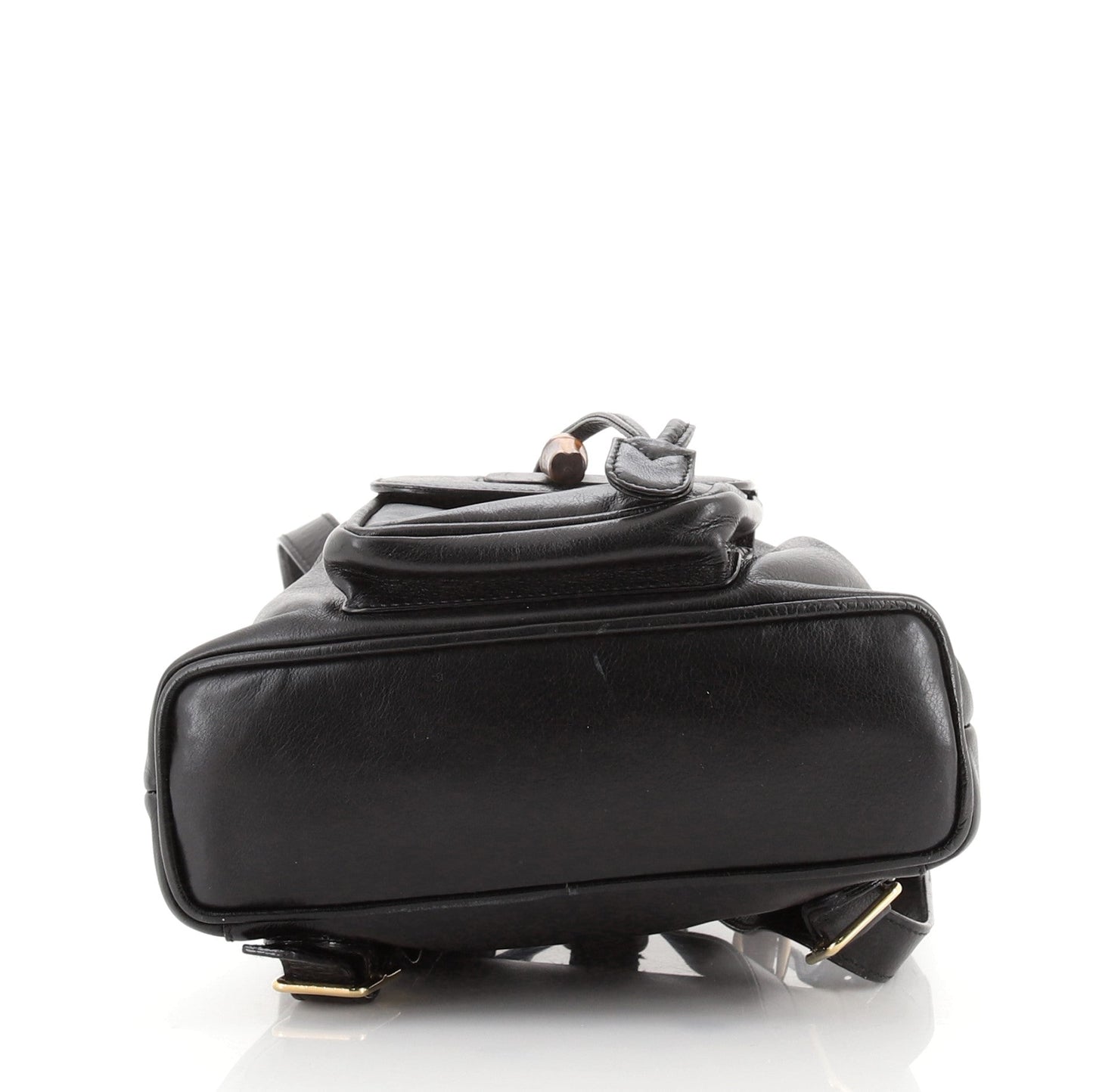 Vintage Bamboo Backpack Leather Mini