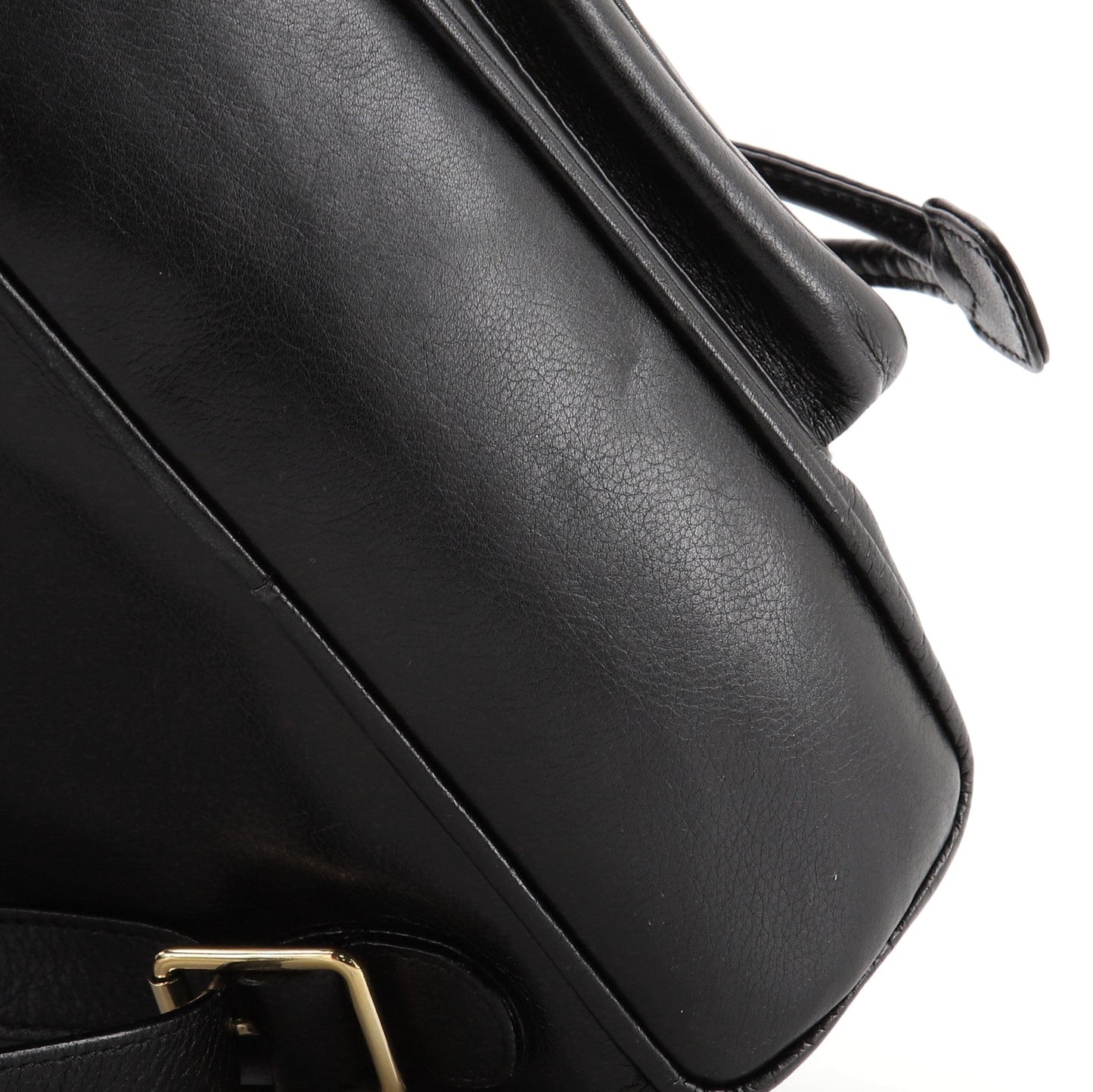 Vintage Bamboo Backpack Leather Mini