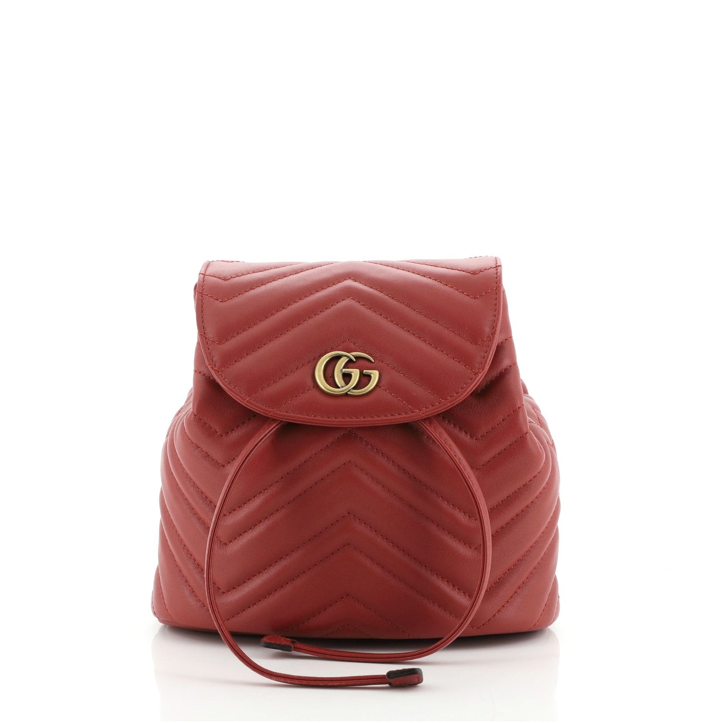 GG Marmont Drawstring Backpack Matelasse Leather Mini