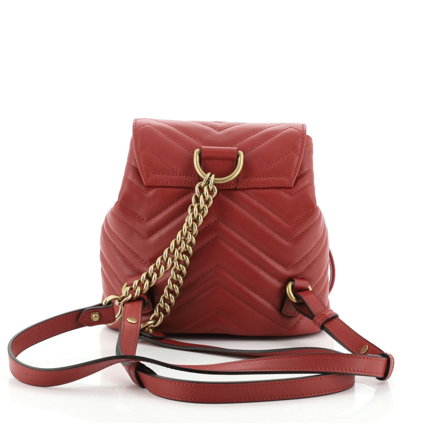 GG Marmont Drawstring Backpack Matelasse Leather Mini