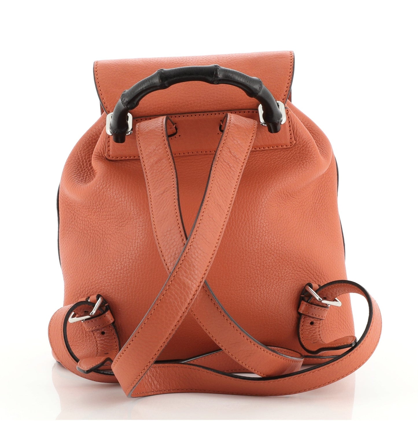 Bamboo Tassel Backpack Leather Mini