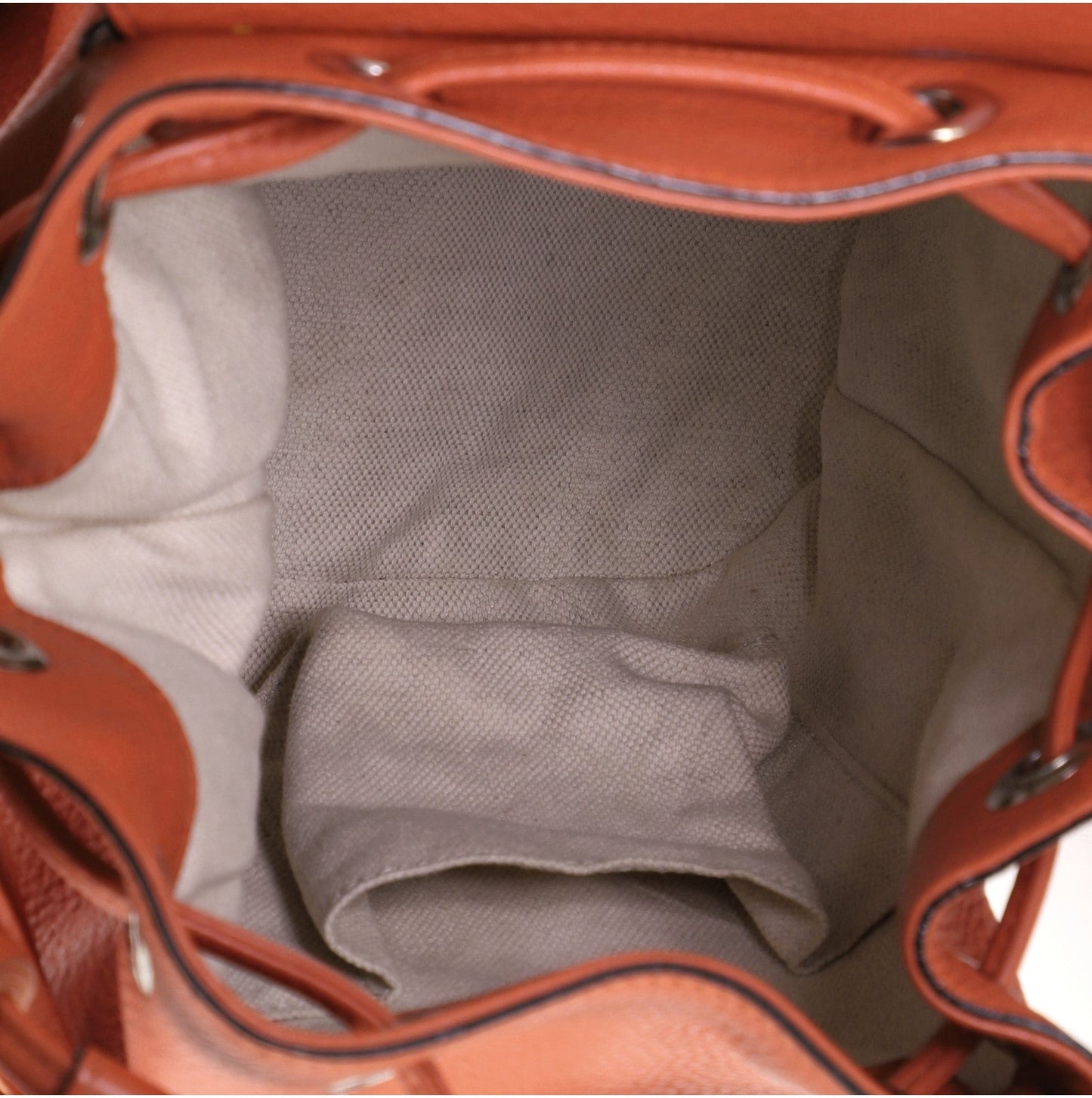 Bamboo Tassel Backpack Leather Mini