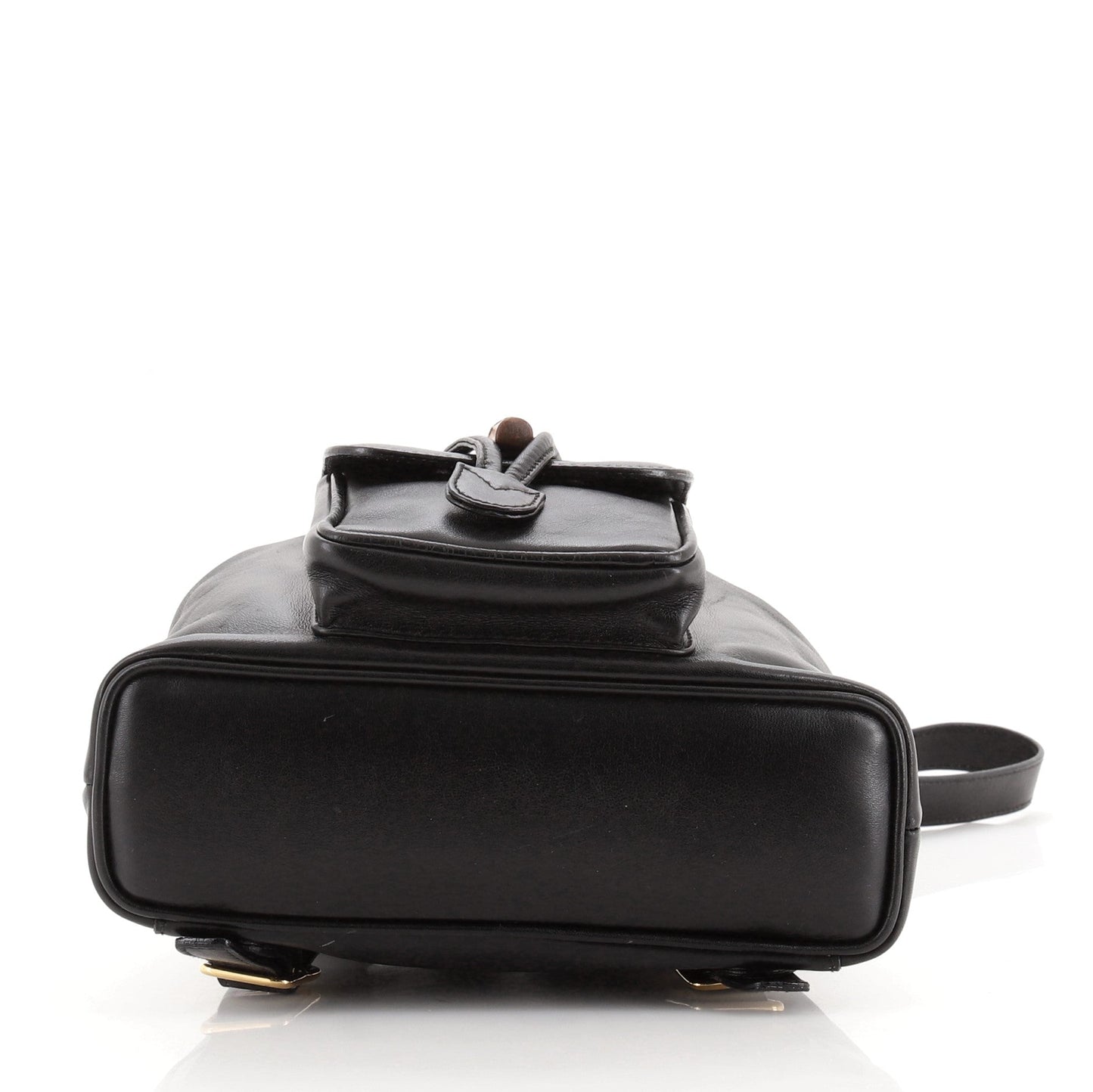 Vintage Bamboo Backpack Leather Mini