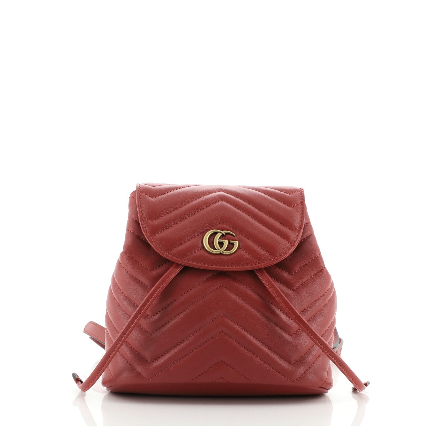 GG Marmont Drawstring Backpack Matelasse Leather Mini