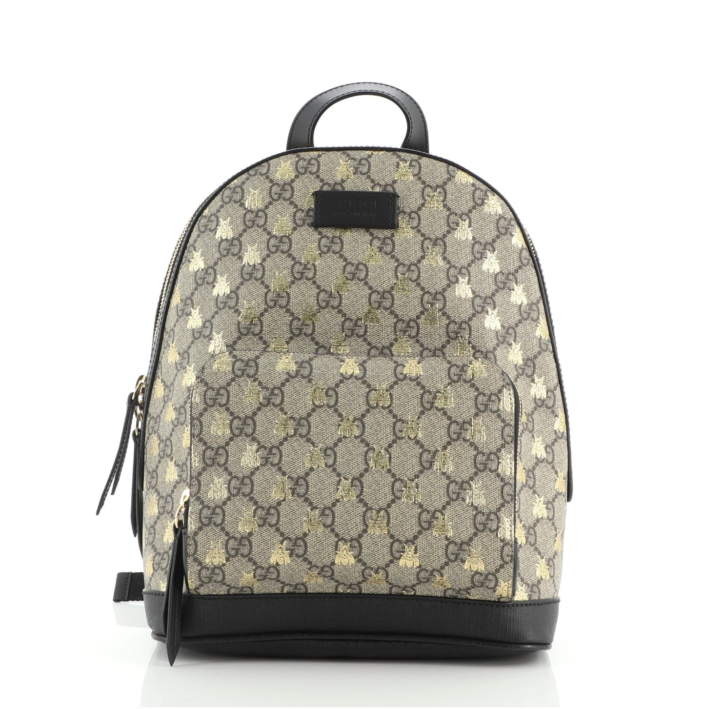 Zip Pocket Backpack Printed GG Coated Canvas Mini