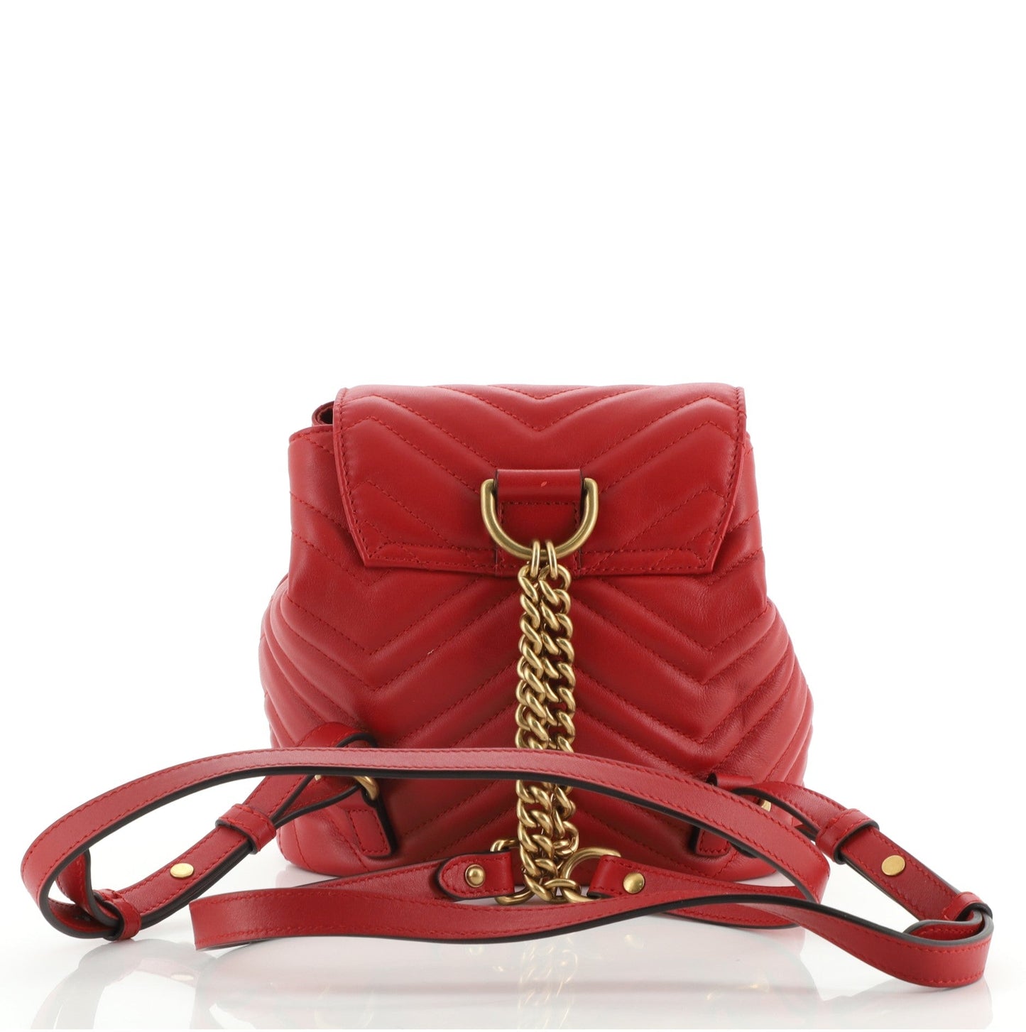 GG Marmont Drawstring Backpack Matelasse Leather Mini
