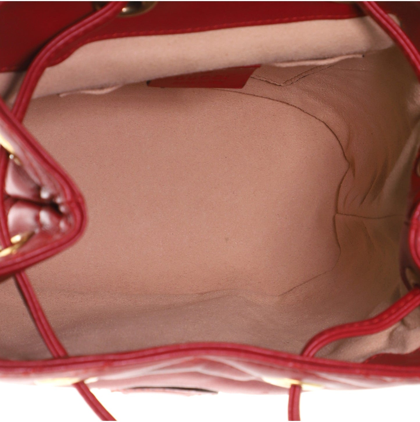 GG Marmont Drawstring Backpack Matelasse Leather Mini