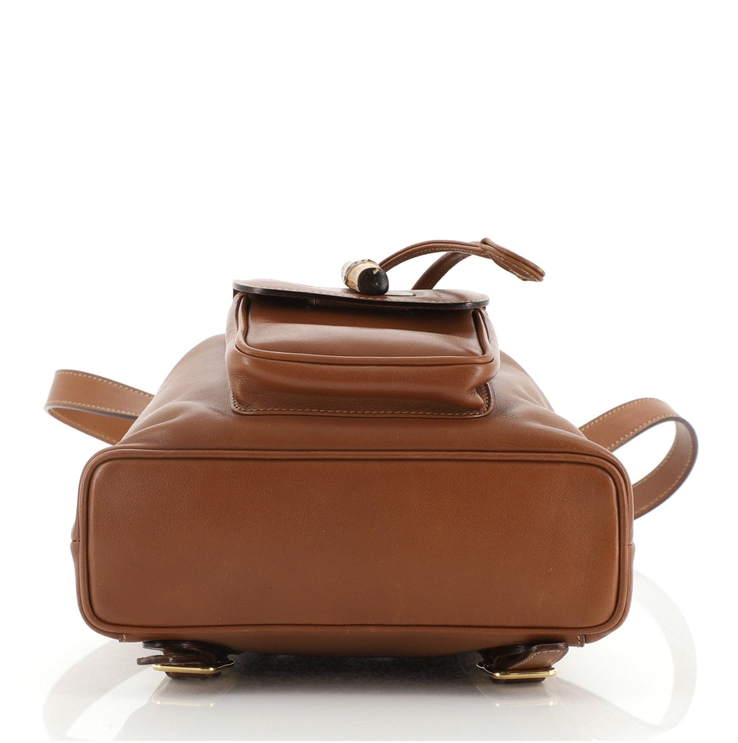 Vintage Bamboo Backpack Leather Mini