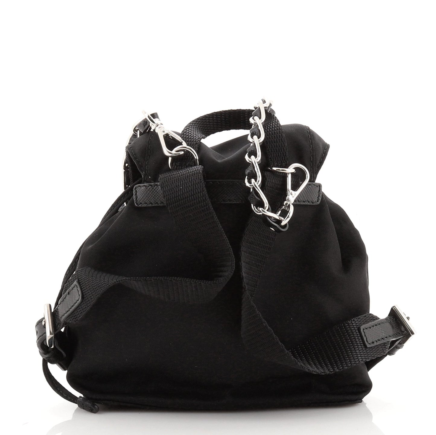 Convertible Chain Backpack Tessuto Mini