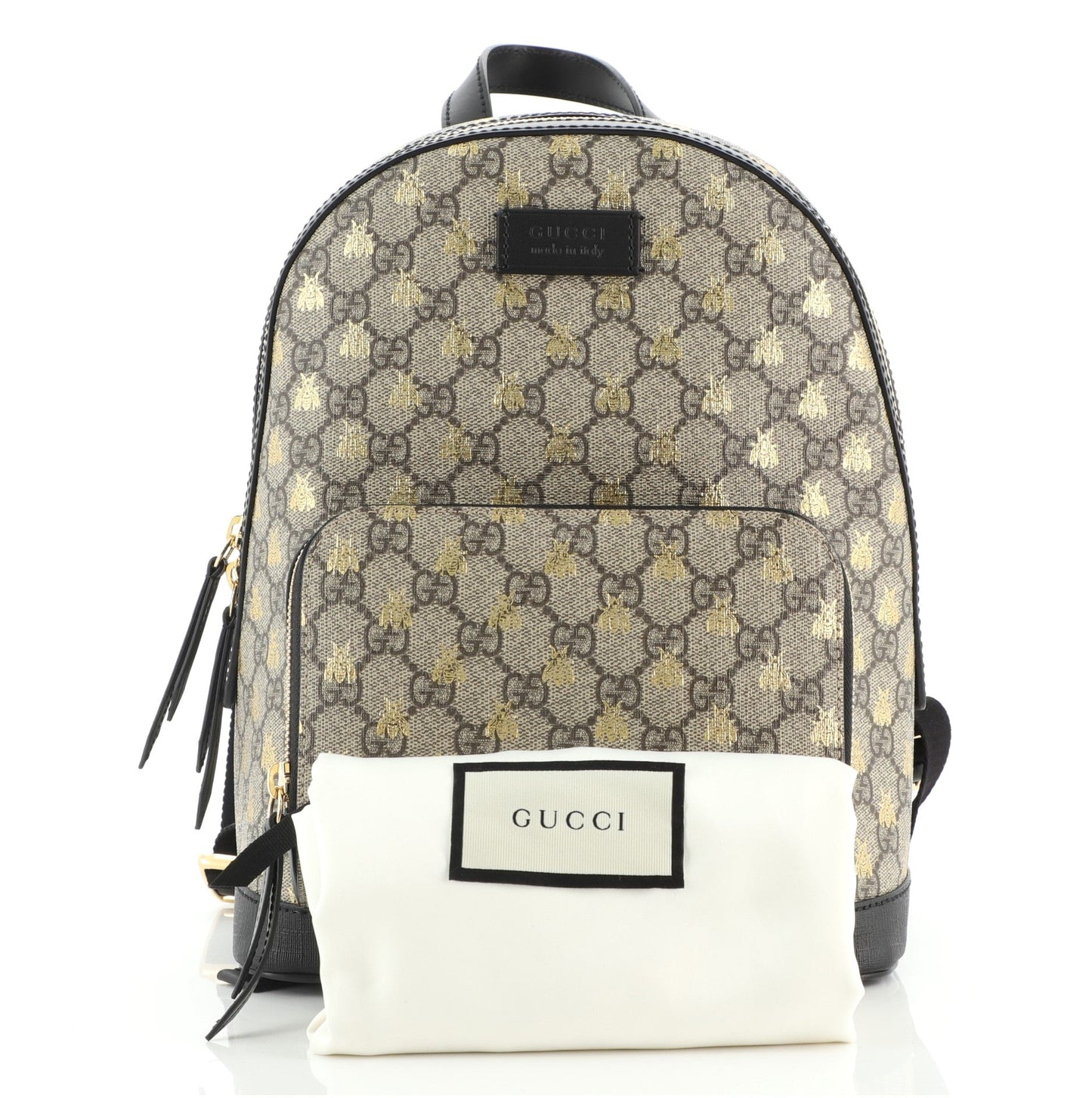 Zip Pocket Backpack Printed GG Coated Canvas Mini