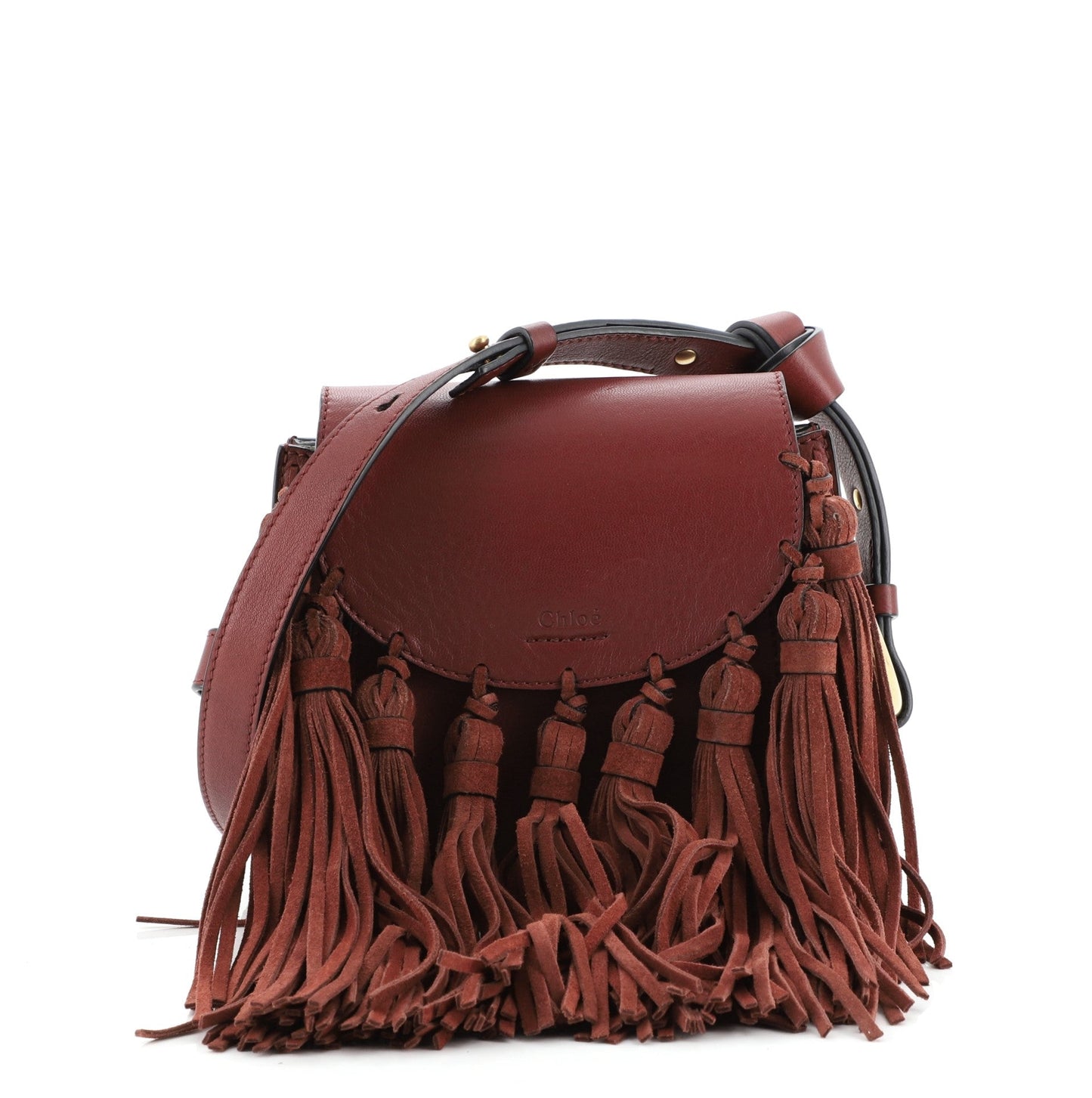 Fringe Tassel Hudson Bag Leather Mini