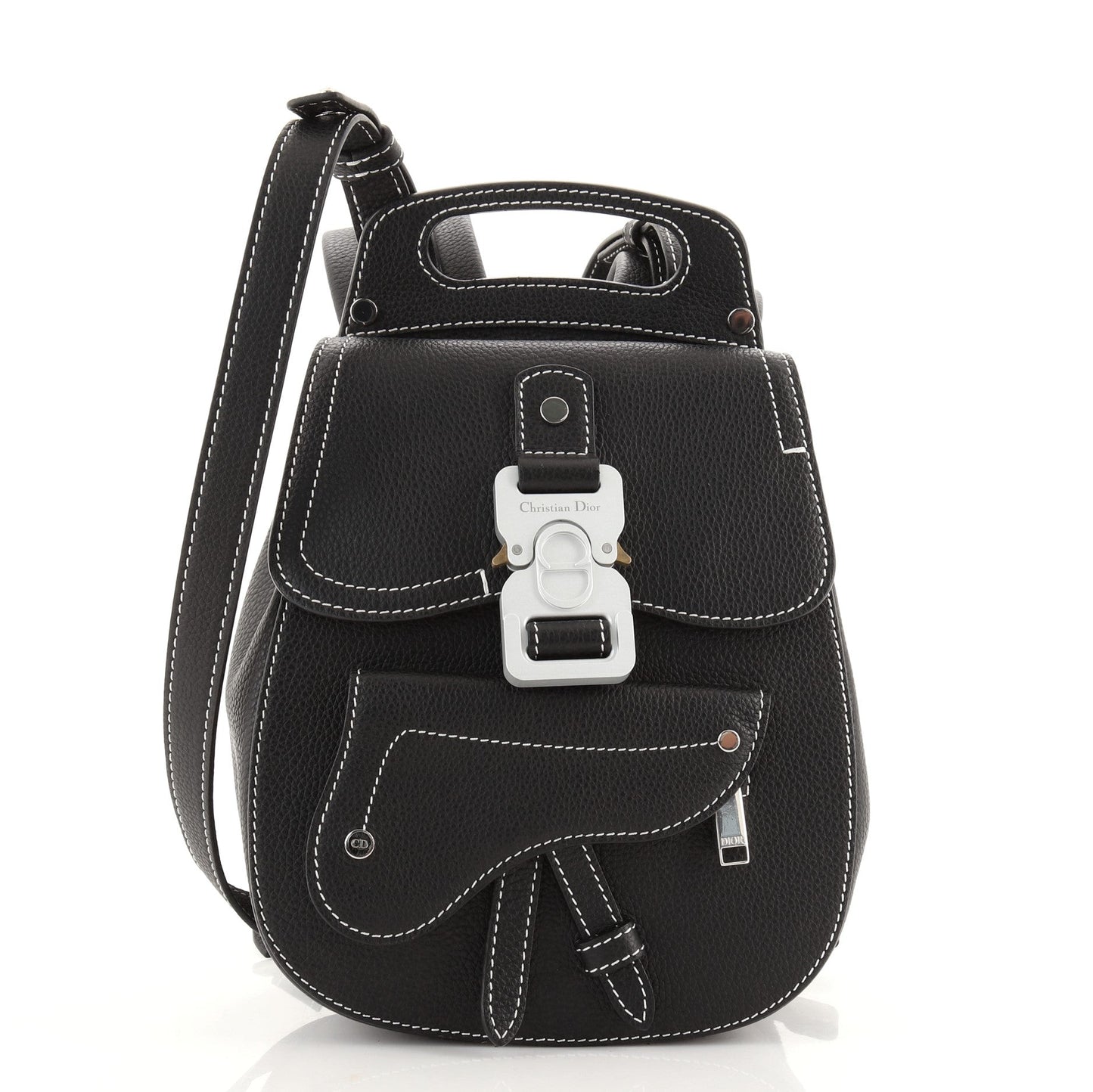 Saddle Backpack Leather Mini