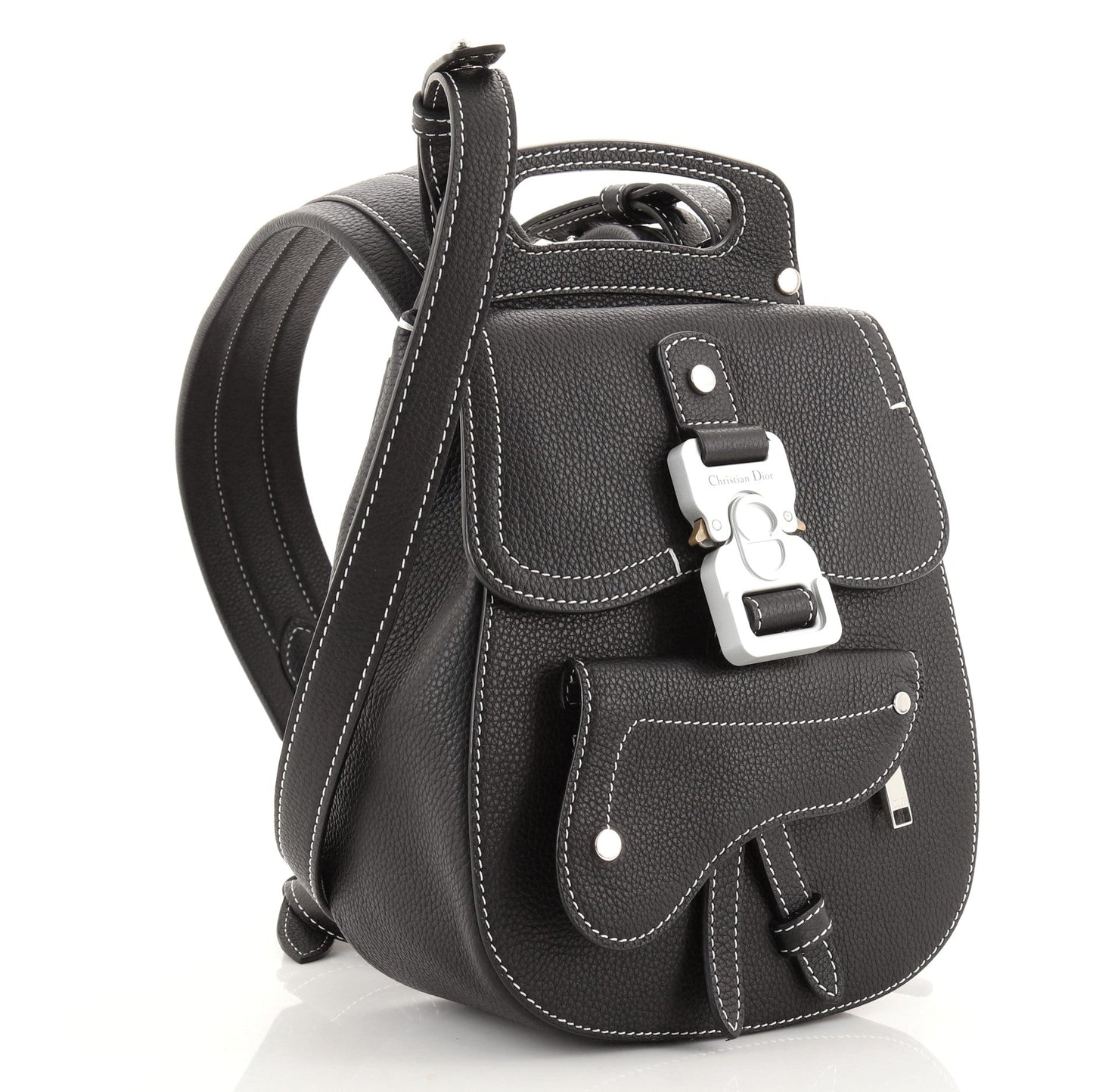 Saddle Backpack Leather Mini