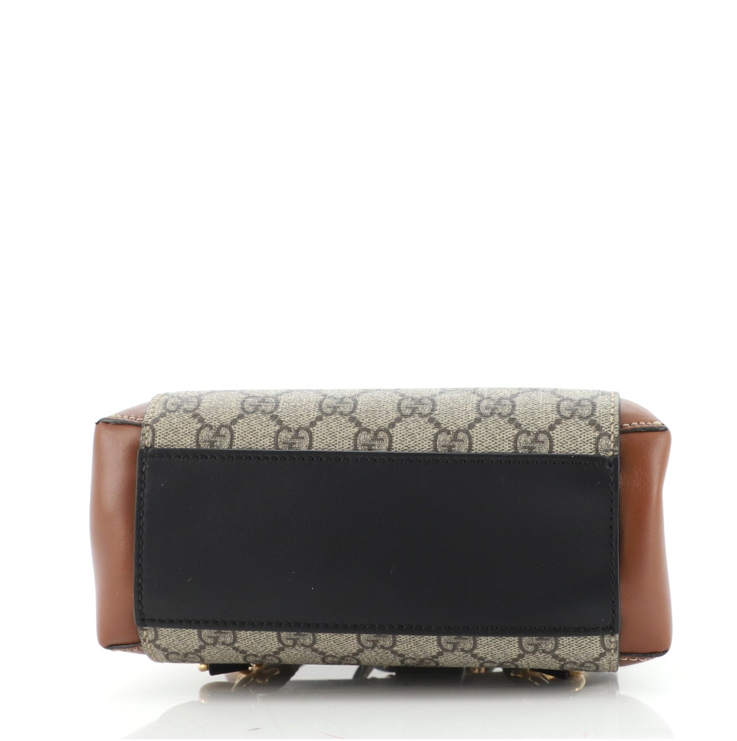 Padlock Backpack GG Coated Canvas and Leather Mini