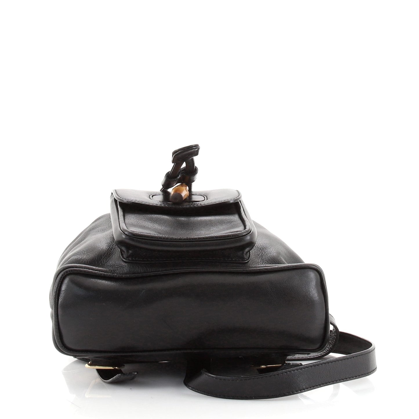 Vintage Bamboo Backpack Leather Mini