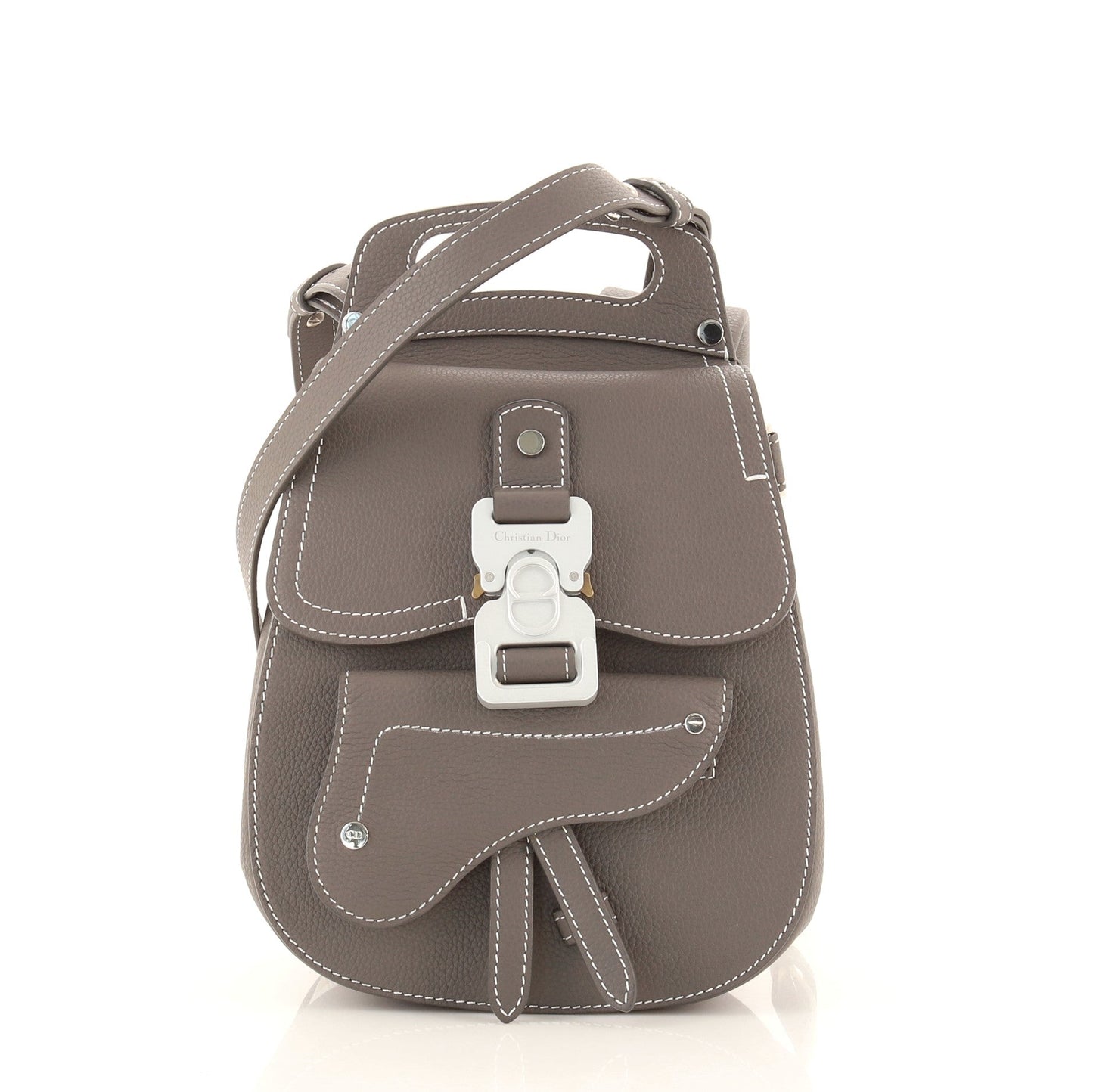 Saddle Backpack Leather Mini