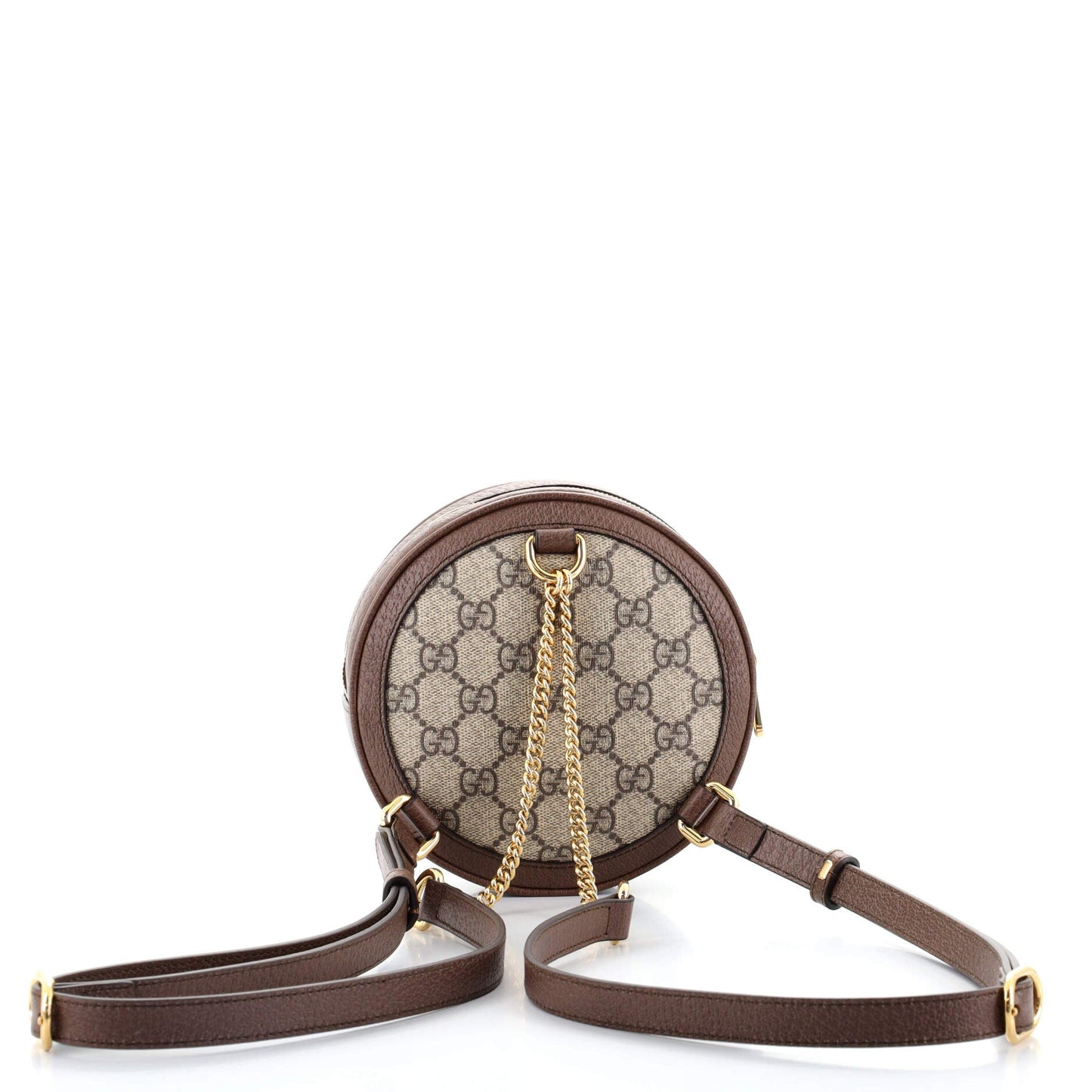Ophidia Round Backpack GG Coated Canvas Mini