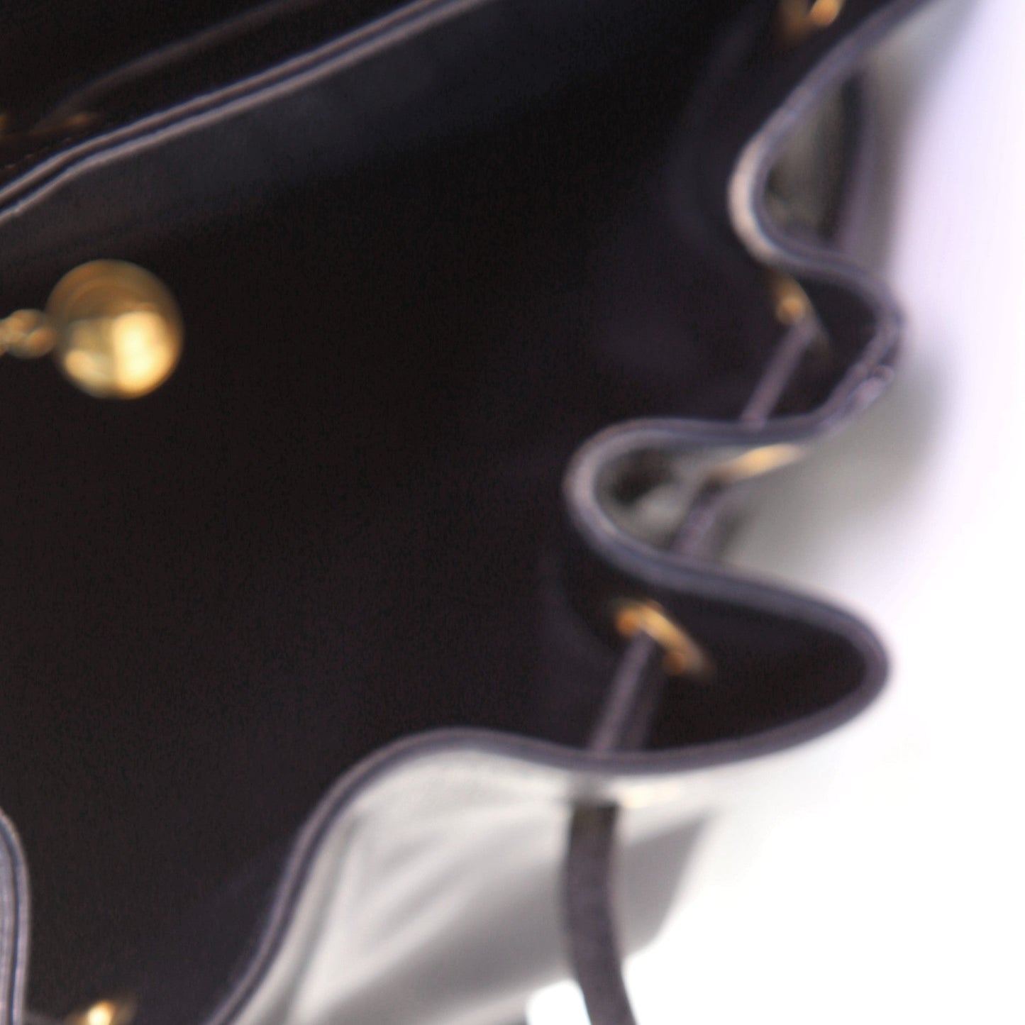 Vintage Bamboo Backpack Leather Mini