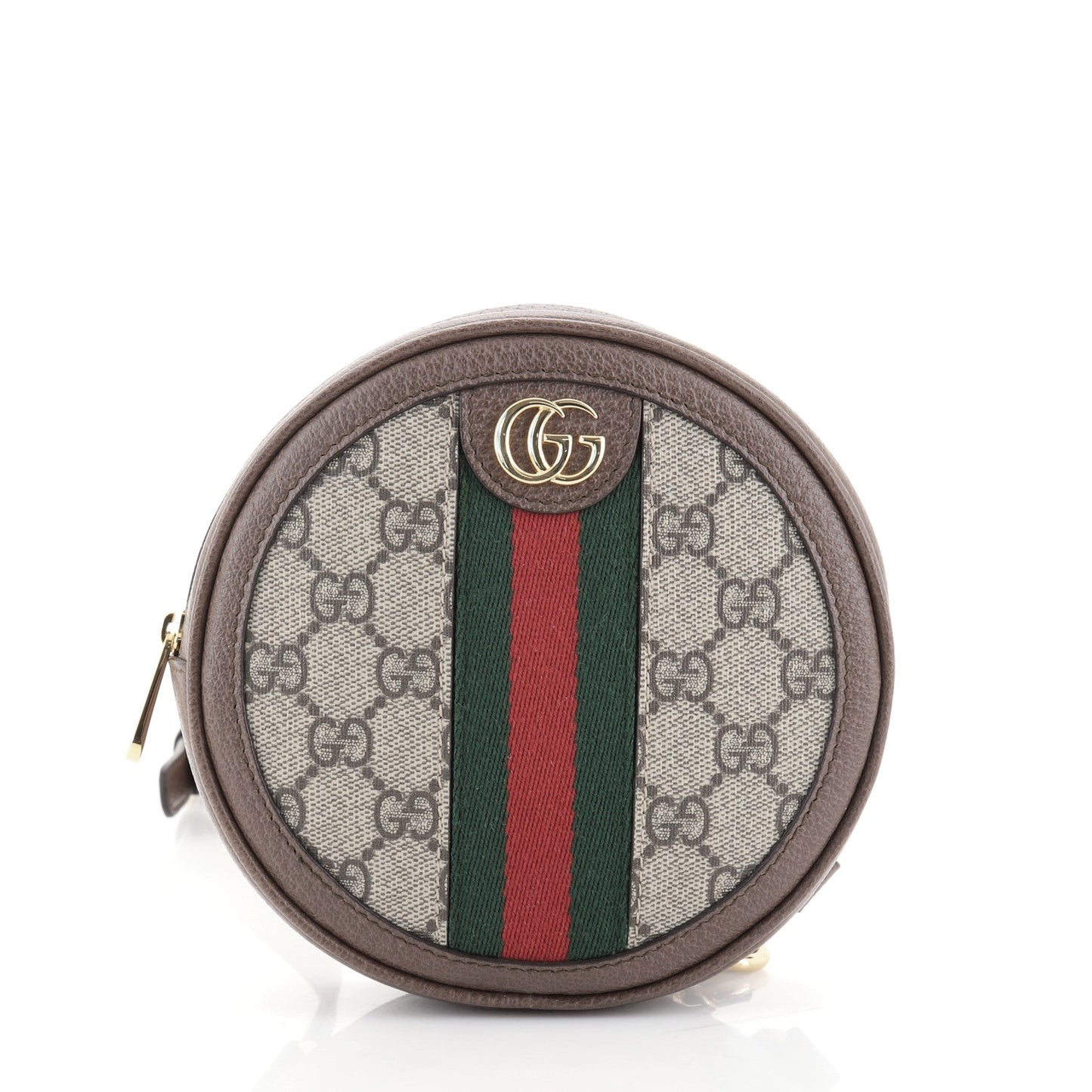 Ophidia Round Backpack GG Coated Canvas Mini