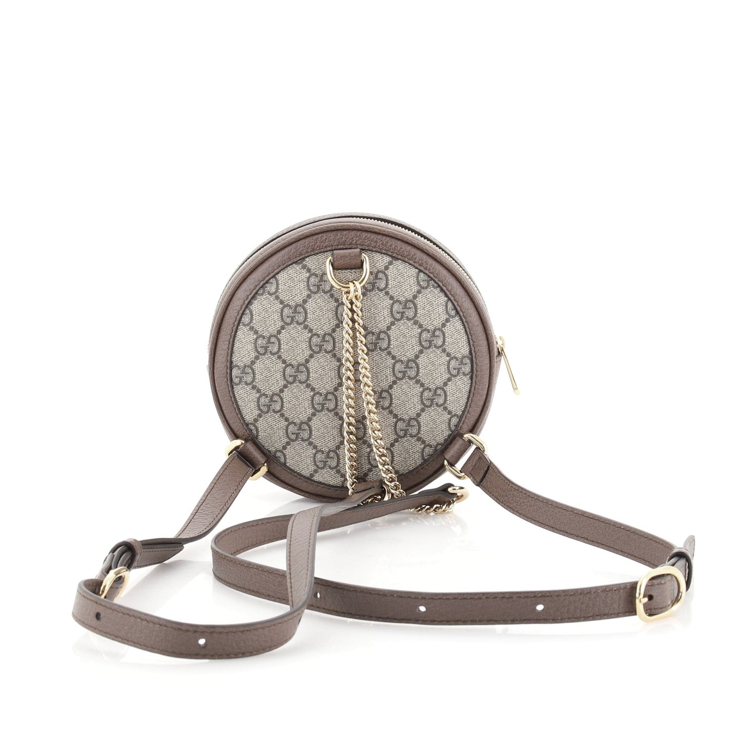 Ophidia Round Backpack GG Coated Canvas Mini