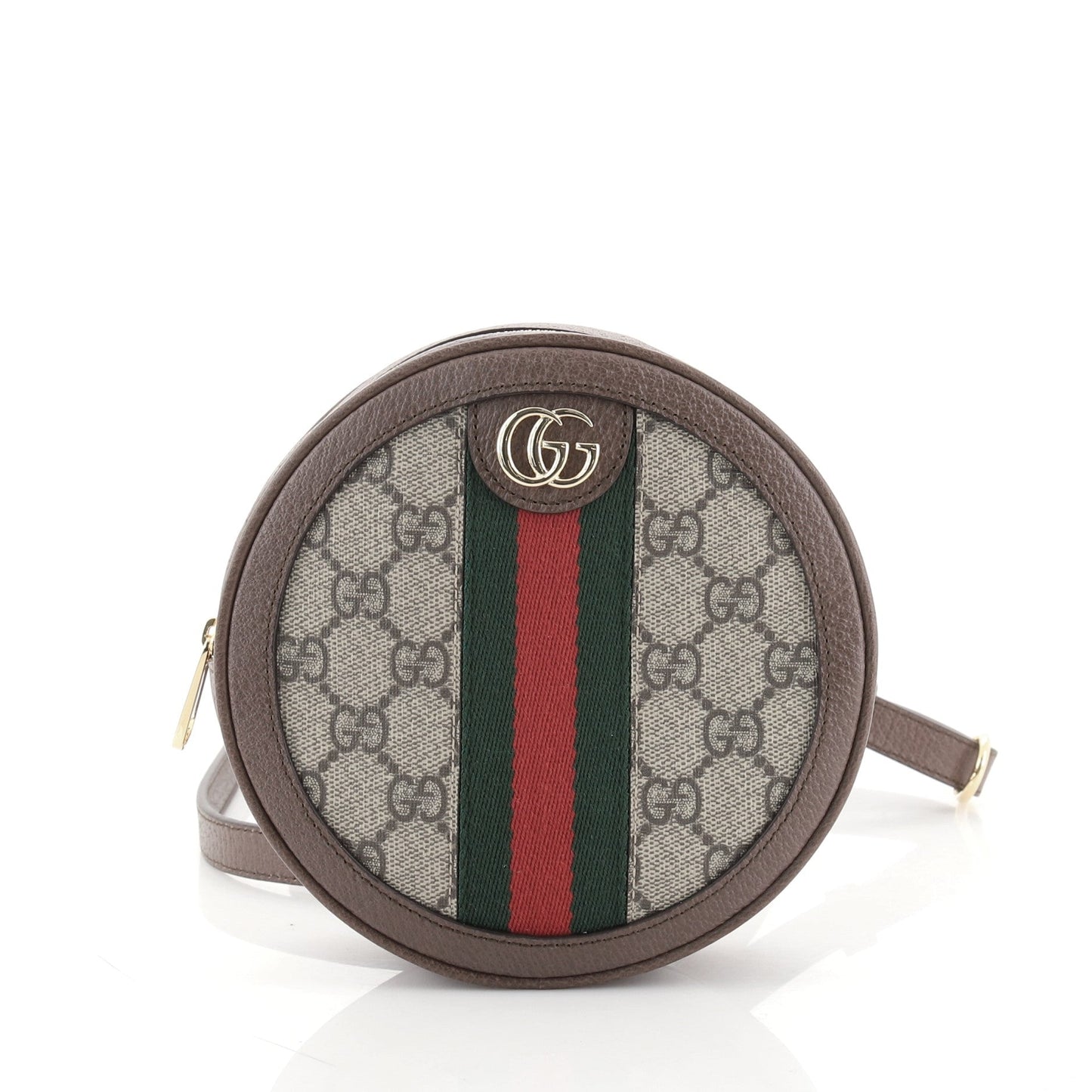 Ophidia Round Backpack GG Coated Canvas Mini
