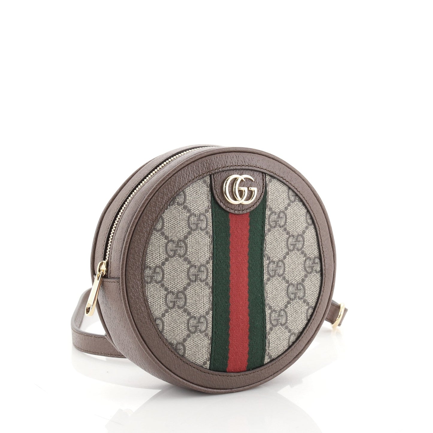 Ophidia Round Backpack GG Coated Canvas Mini