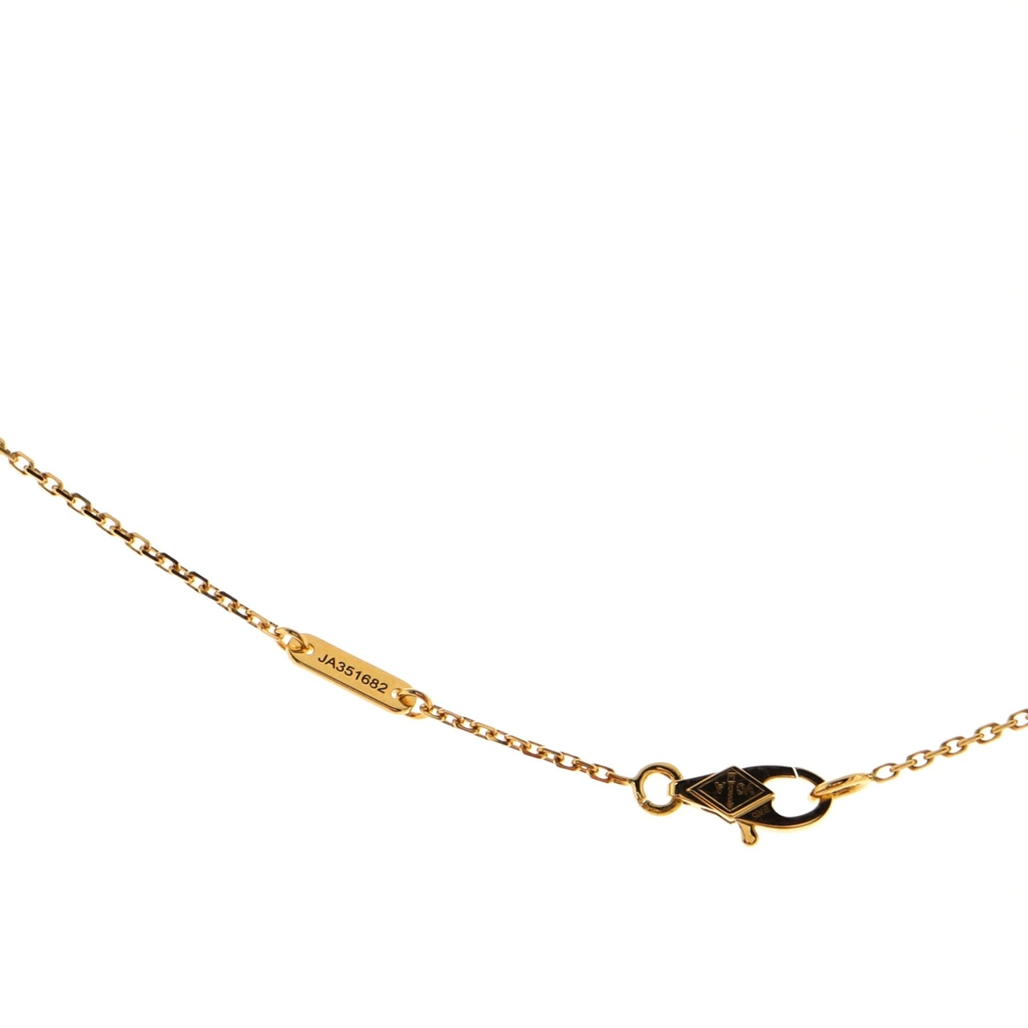 Frivole Pendant Necklace 18K Yellow Gold with Pave Diamonds Mini