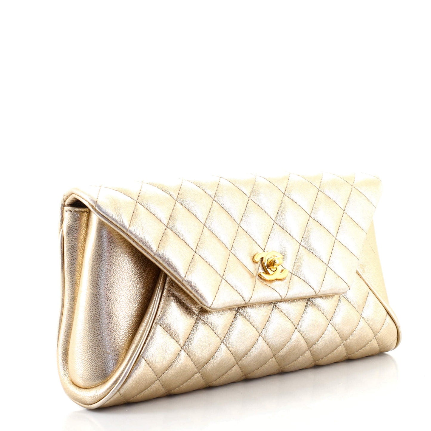 Fold Up Again Clutch Quilted Goatskin