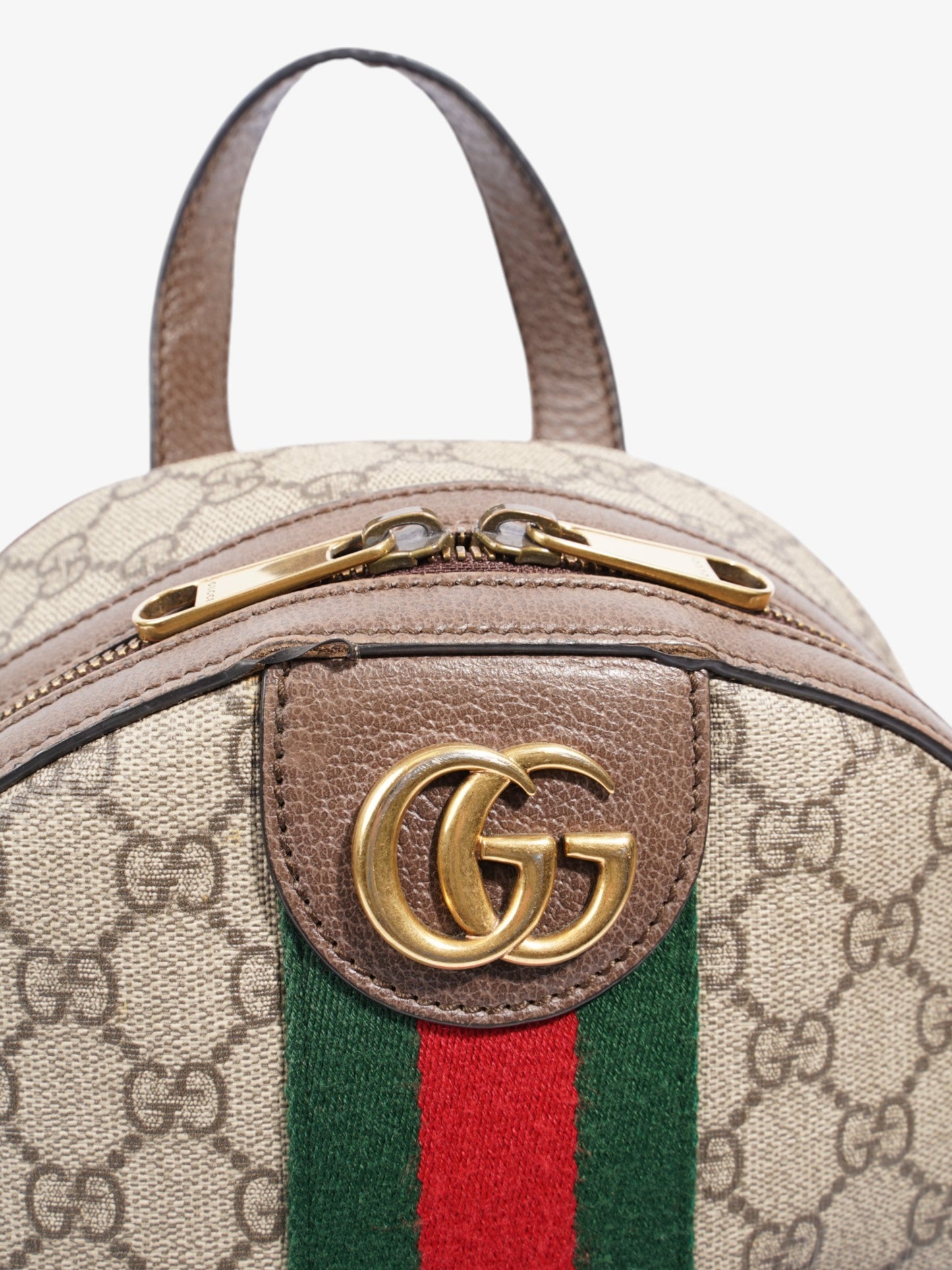 Gucci Ophidia Backpack Supreme / Green Coated Canvas Small