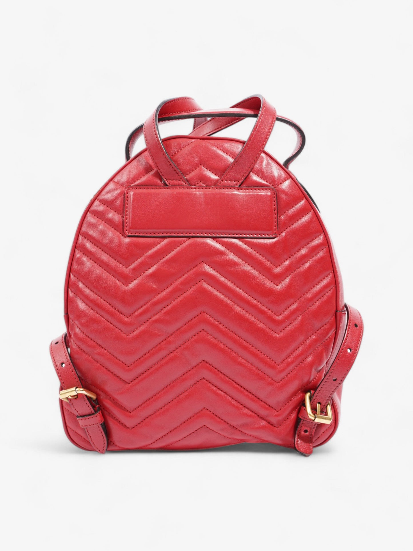 Gucci Marmont Backpack Red Matelasse Leather