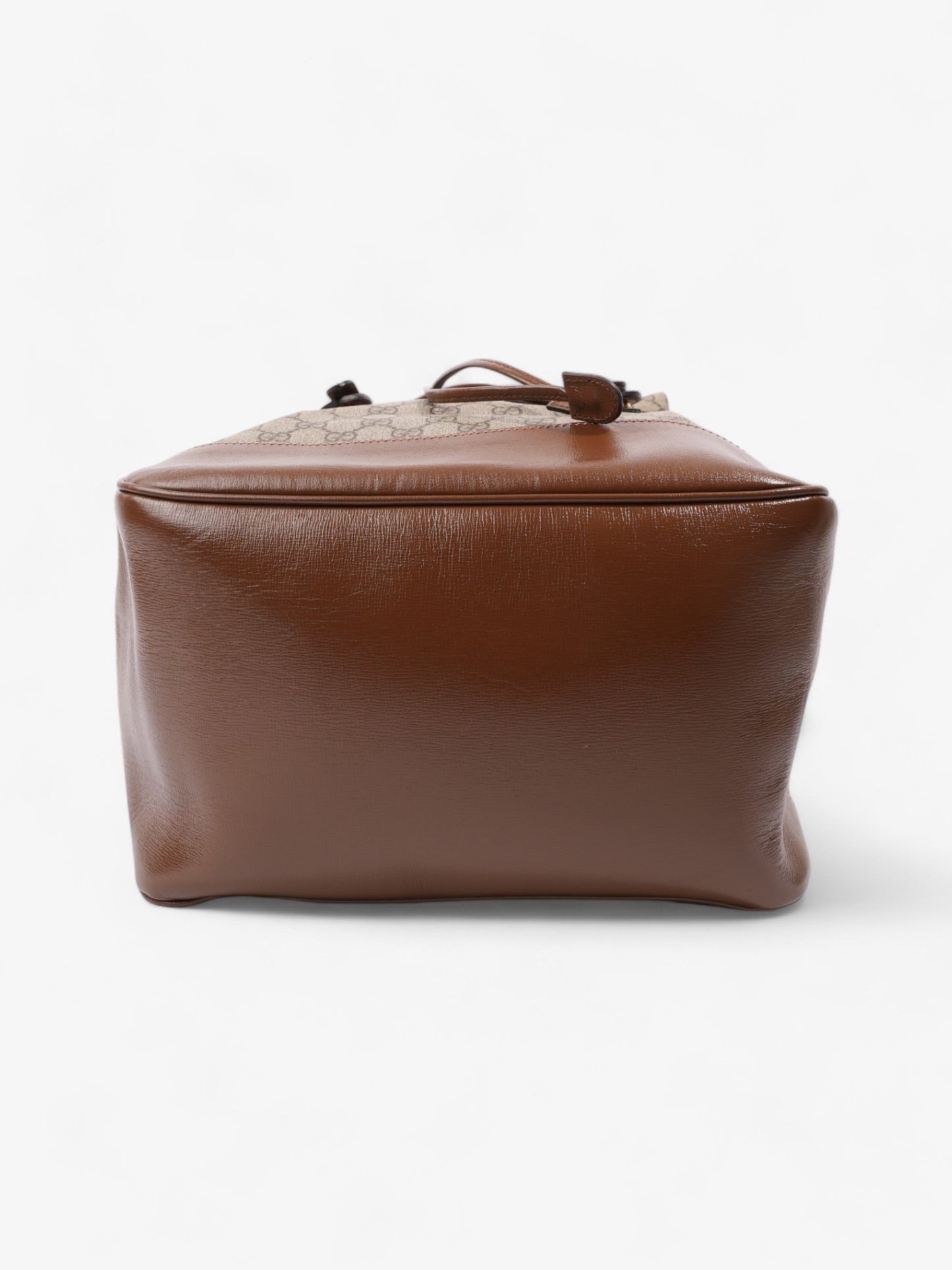 Gucci Backpack with Interlocking G GG Supreme / Brown Coated Canvas